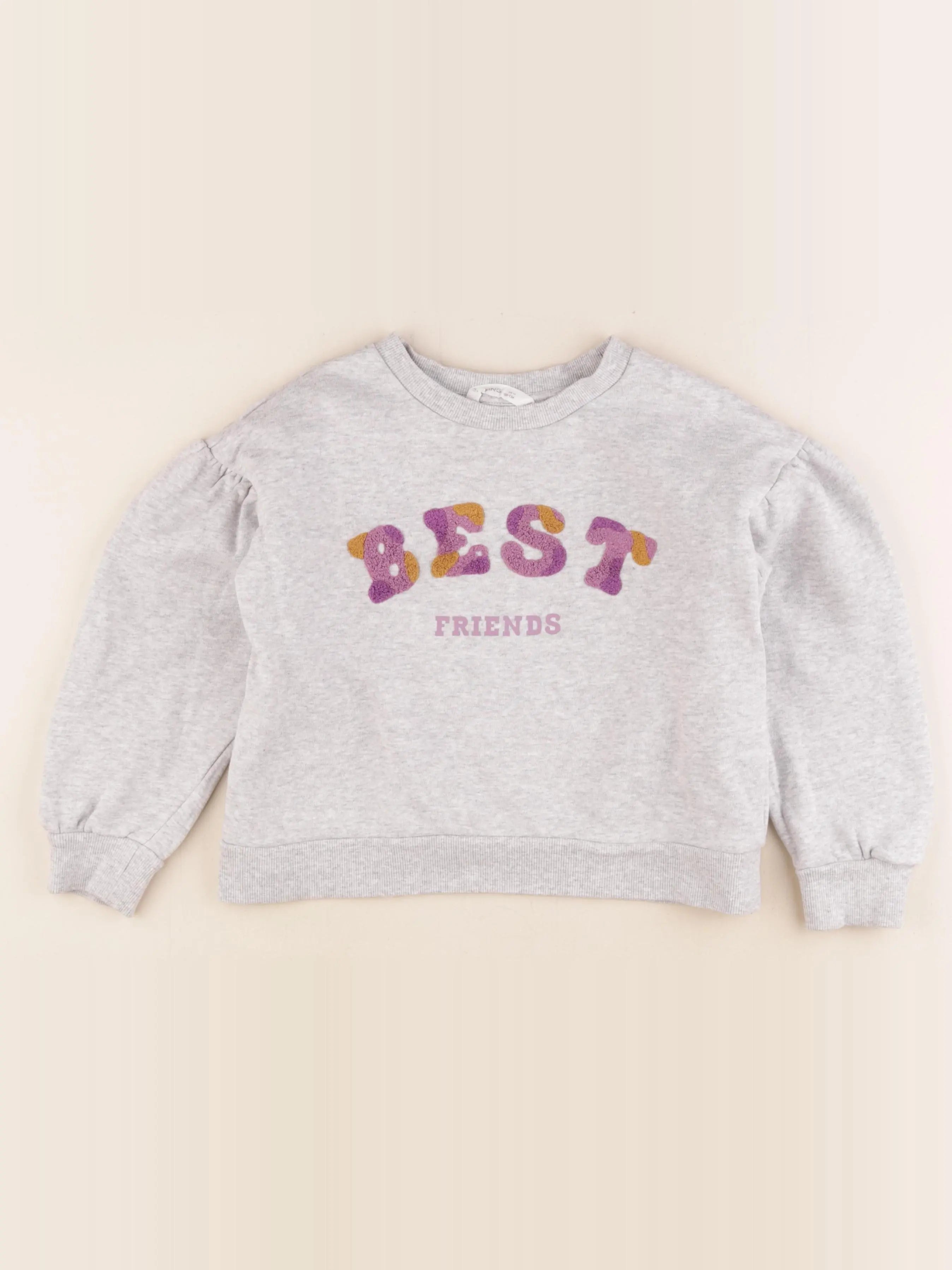 Mango - sweat gris - 7/8 ans
