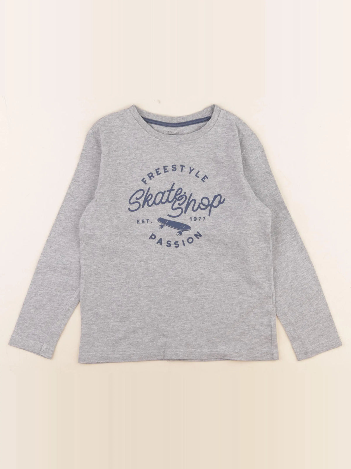 Cyrillus - tee-shirt gris - 8 ans