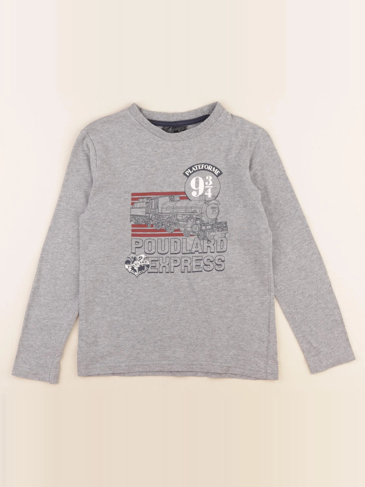 Cyrillus - tee-shirt gris - 8 ans