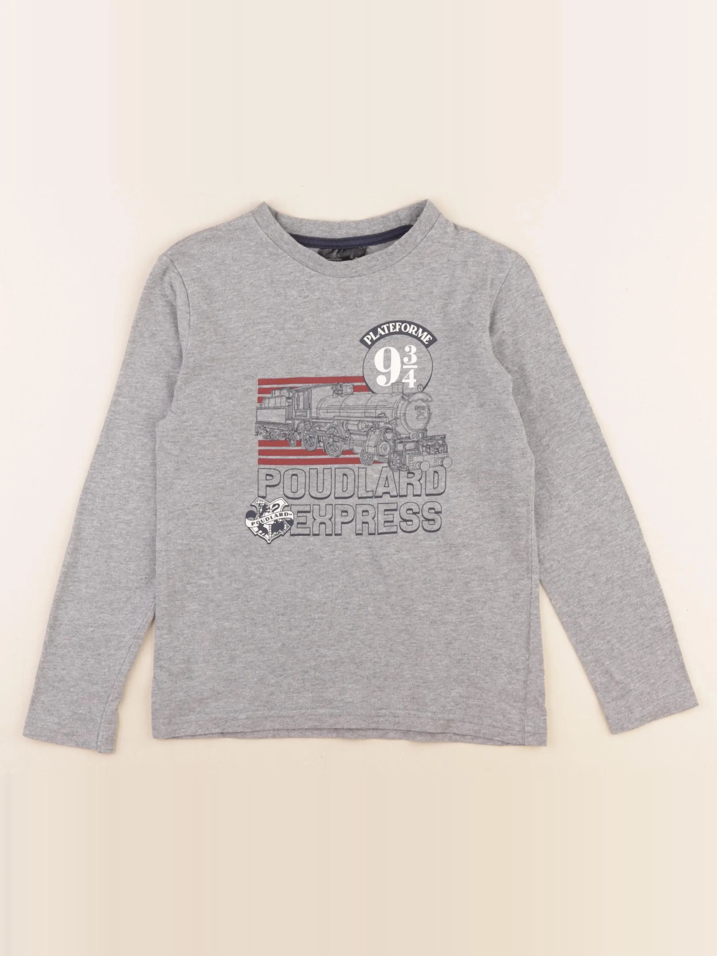 Cyrillus - tee-shirt gris - 8 ans