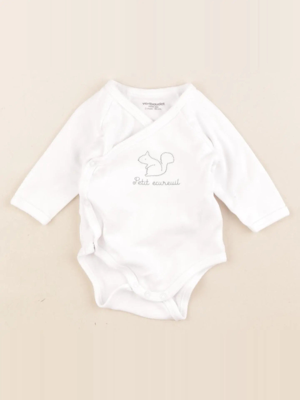 Vertbaudet - body blanc - 3 mois