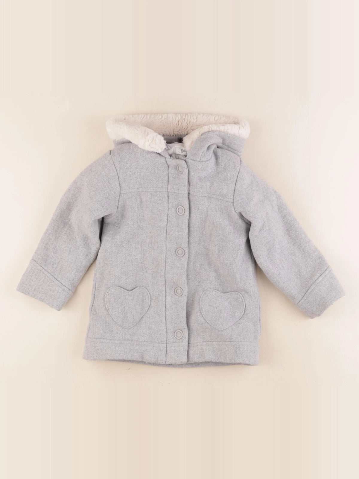 Vertbaudet - manteau gris - 3 ans