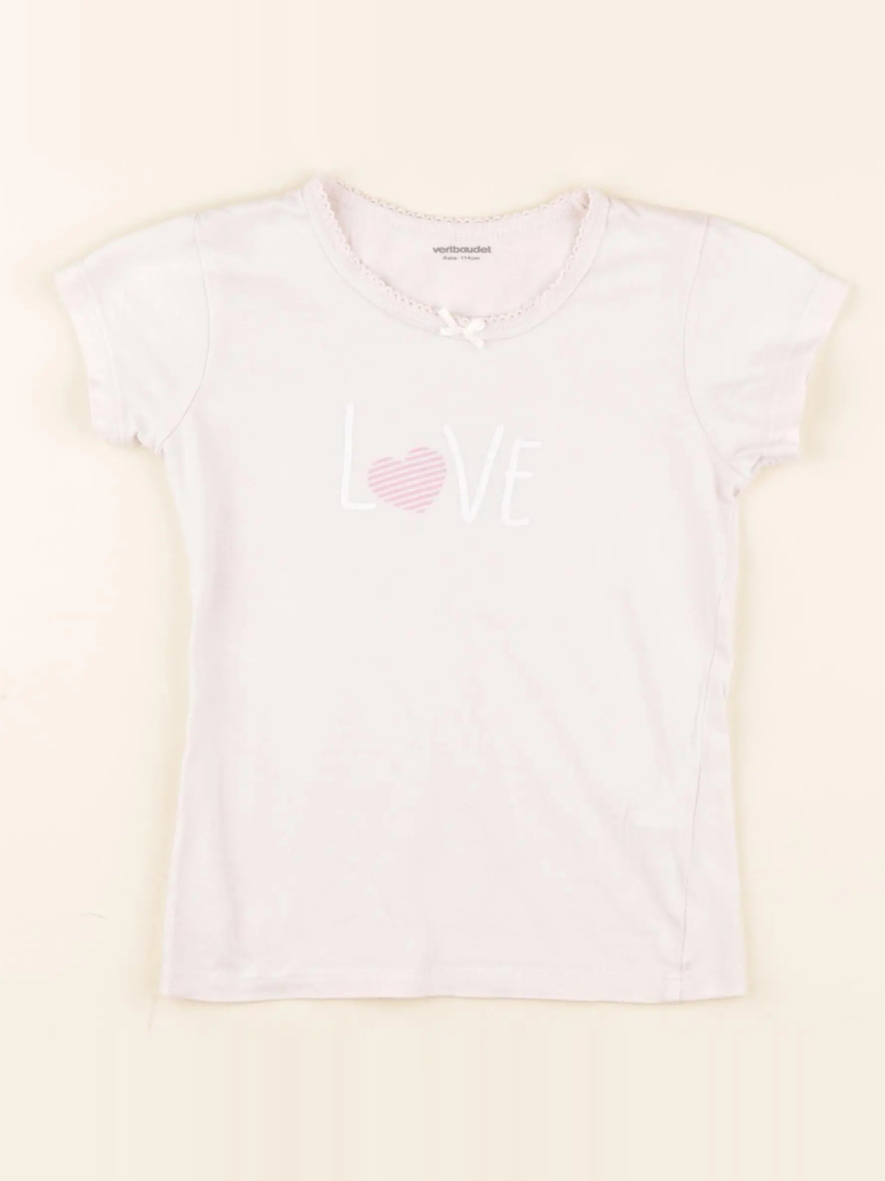 Vertbaudet - maillot de corps rose - 6 ans