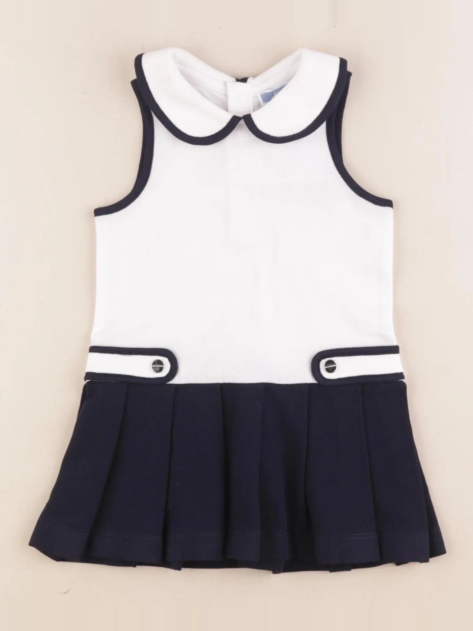 Jacadi - robe bleu, blanc - 18 mois
