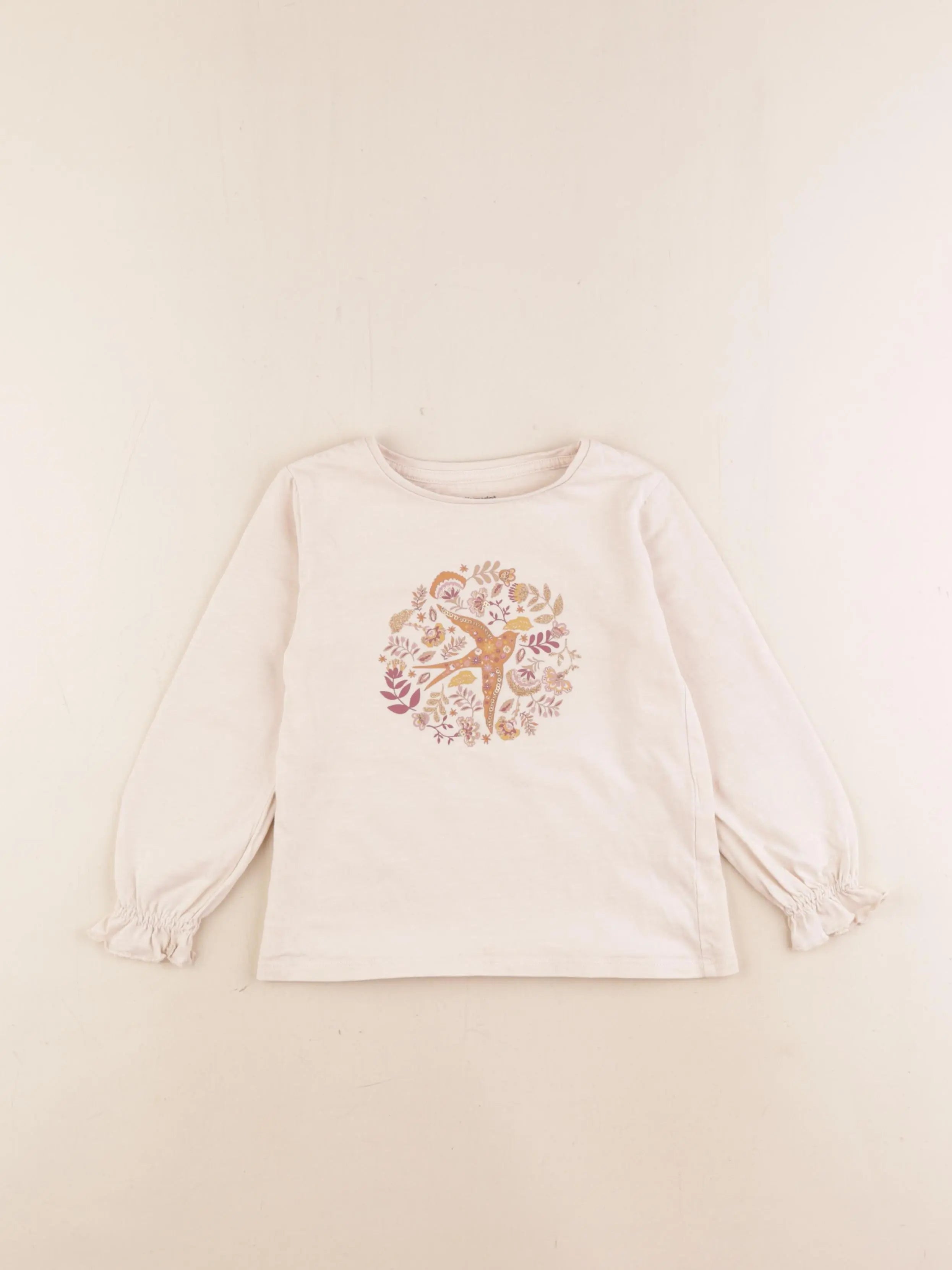 Vertbaudet - tee-shirt rose - 4 ans