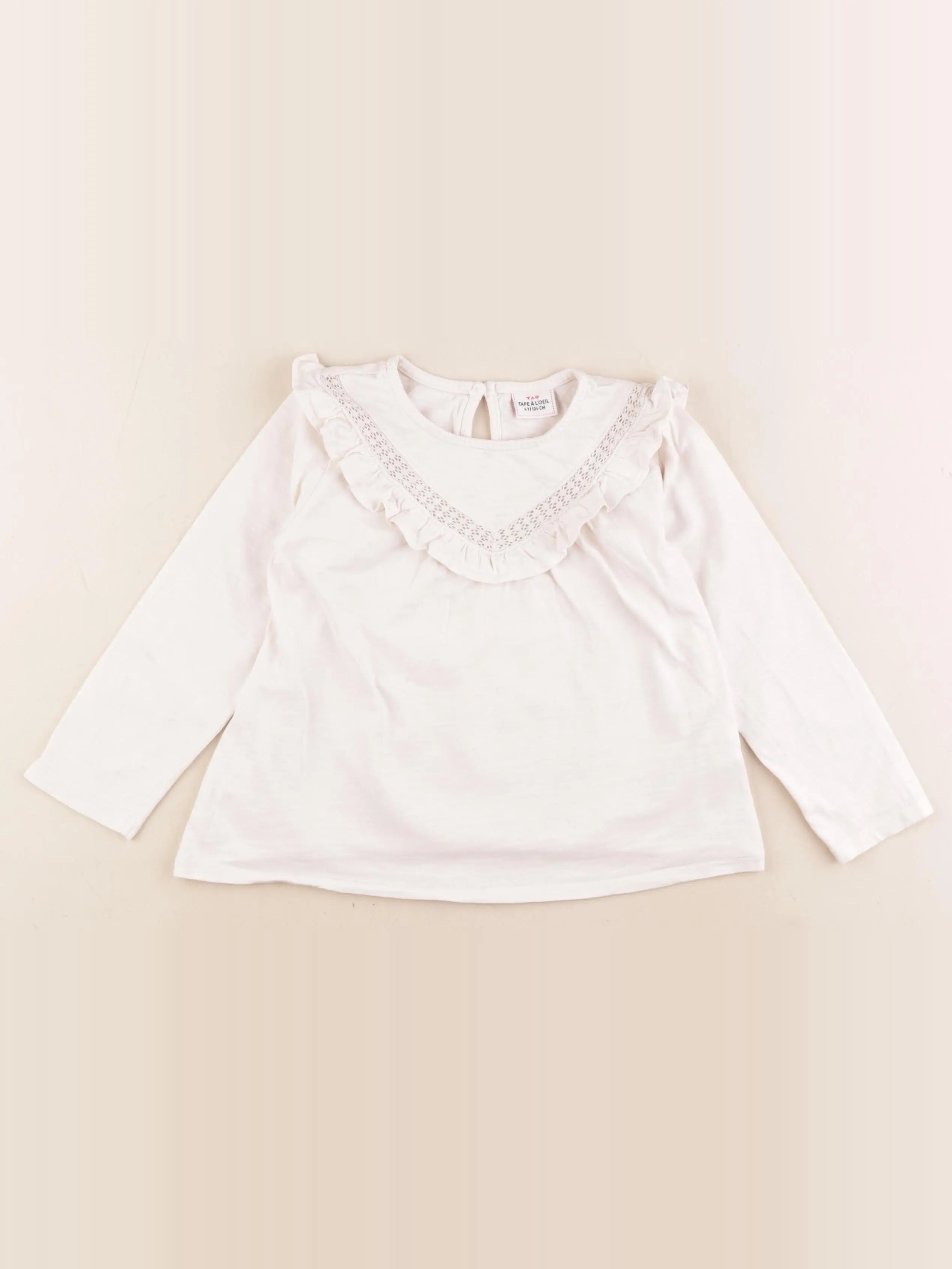 Tape à l'oeil - tee-shirt blanc - 4 ans