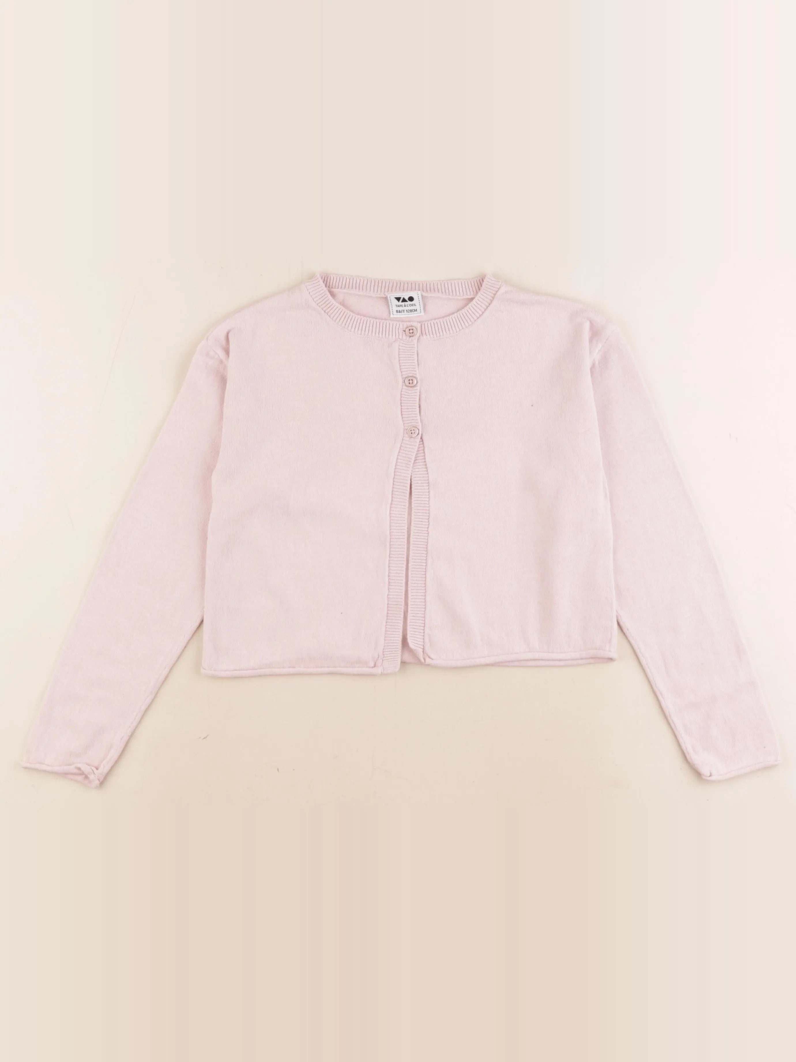 Tape à l'oeil - gilet rose - 8 ans