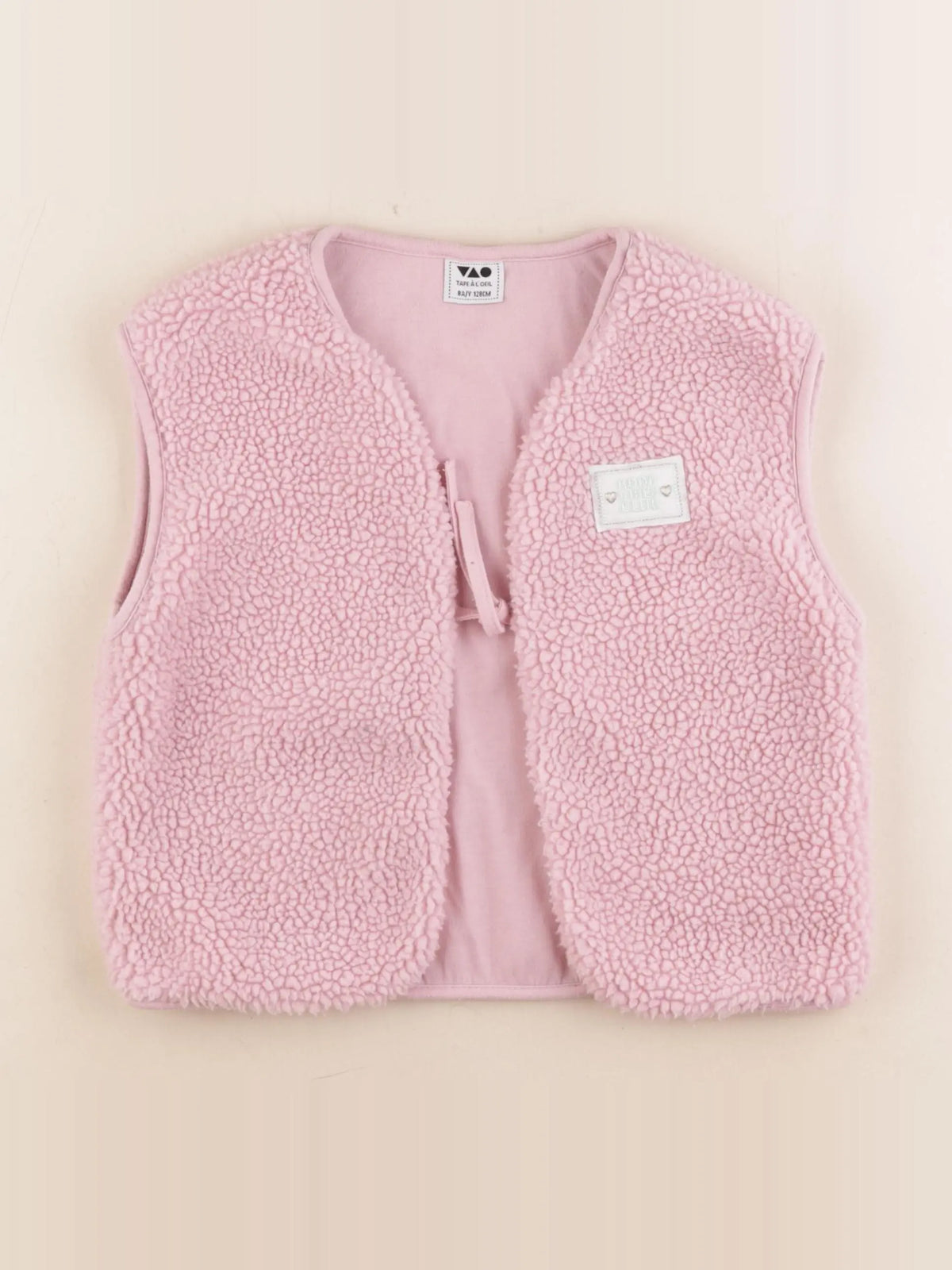Tape à l'oeil - gilet rose - 8 ans