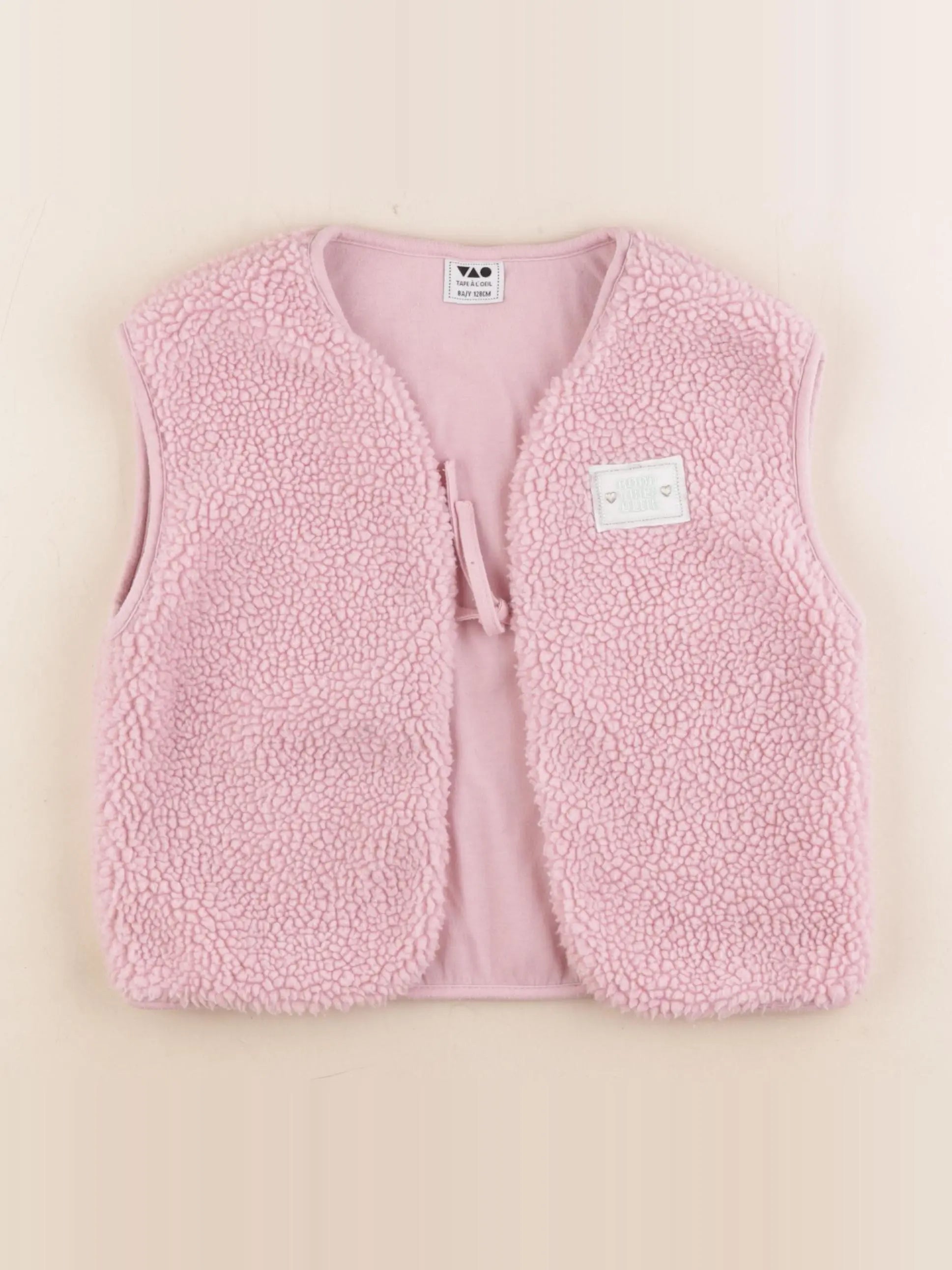 Tape à l'oeil - gilet rose - 8 ans