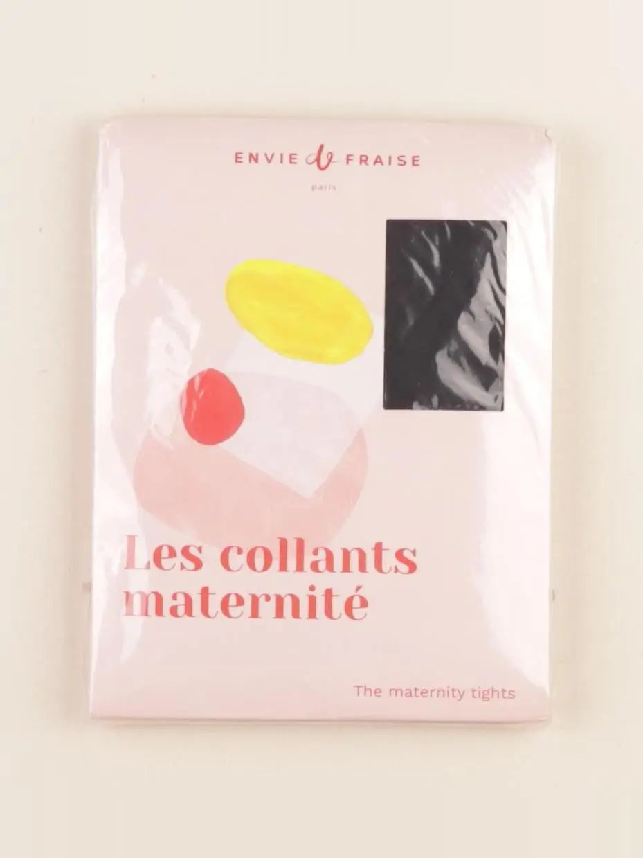 Envie de fraise - collants grossesse noir - m