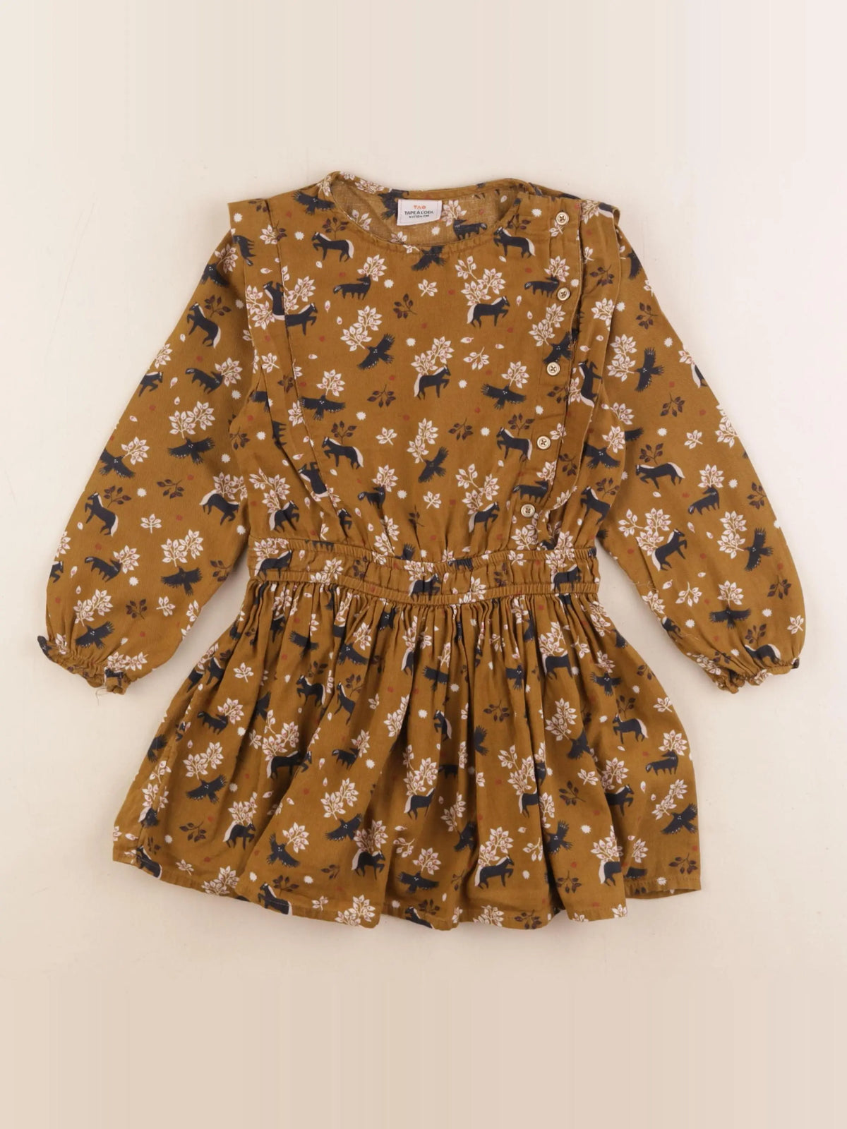 Tape à l'oeil - robe marron - 4 ans
