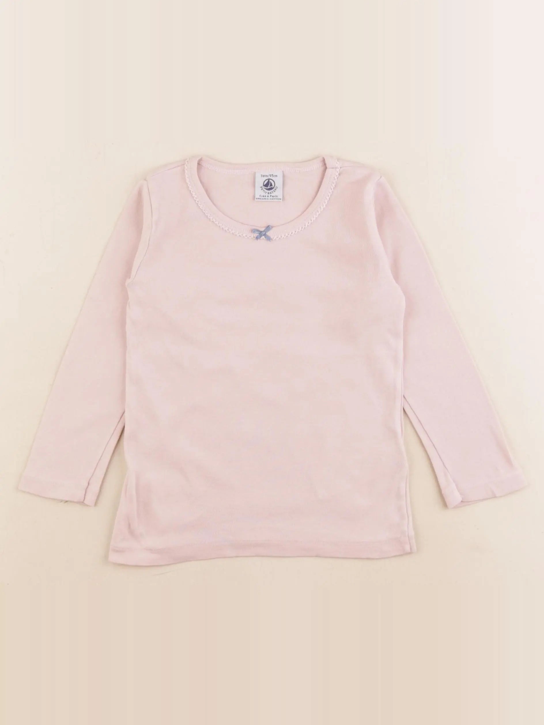 Petit Bateau - maillot de corps rose - 3 ans