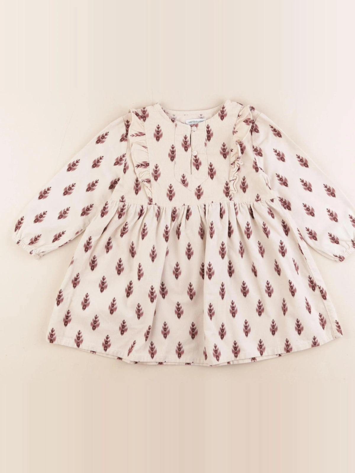 Vertbaudet - robe beige - 3 ans
