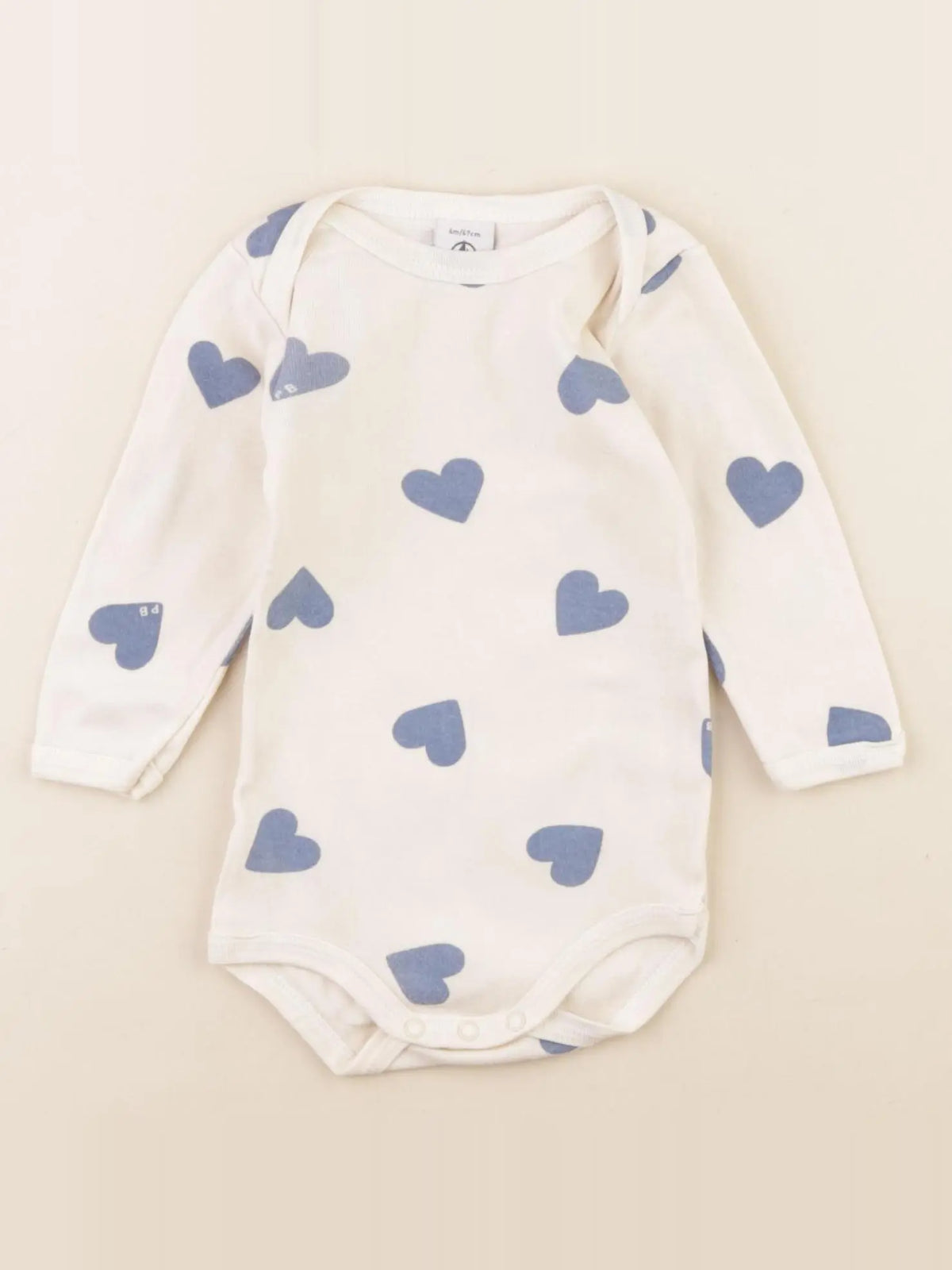 Petit Bateau - body beige - 6 mois