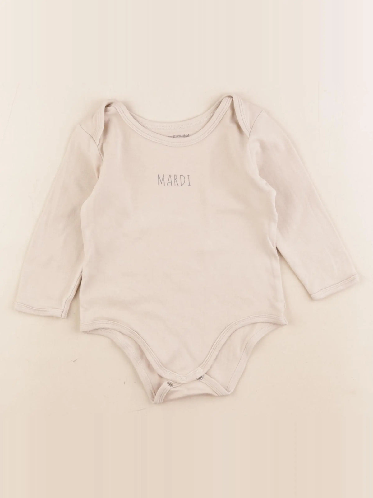 Vertbaudet - body beige - 2 ans