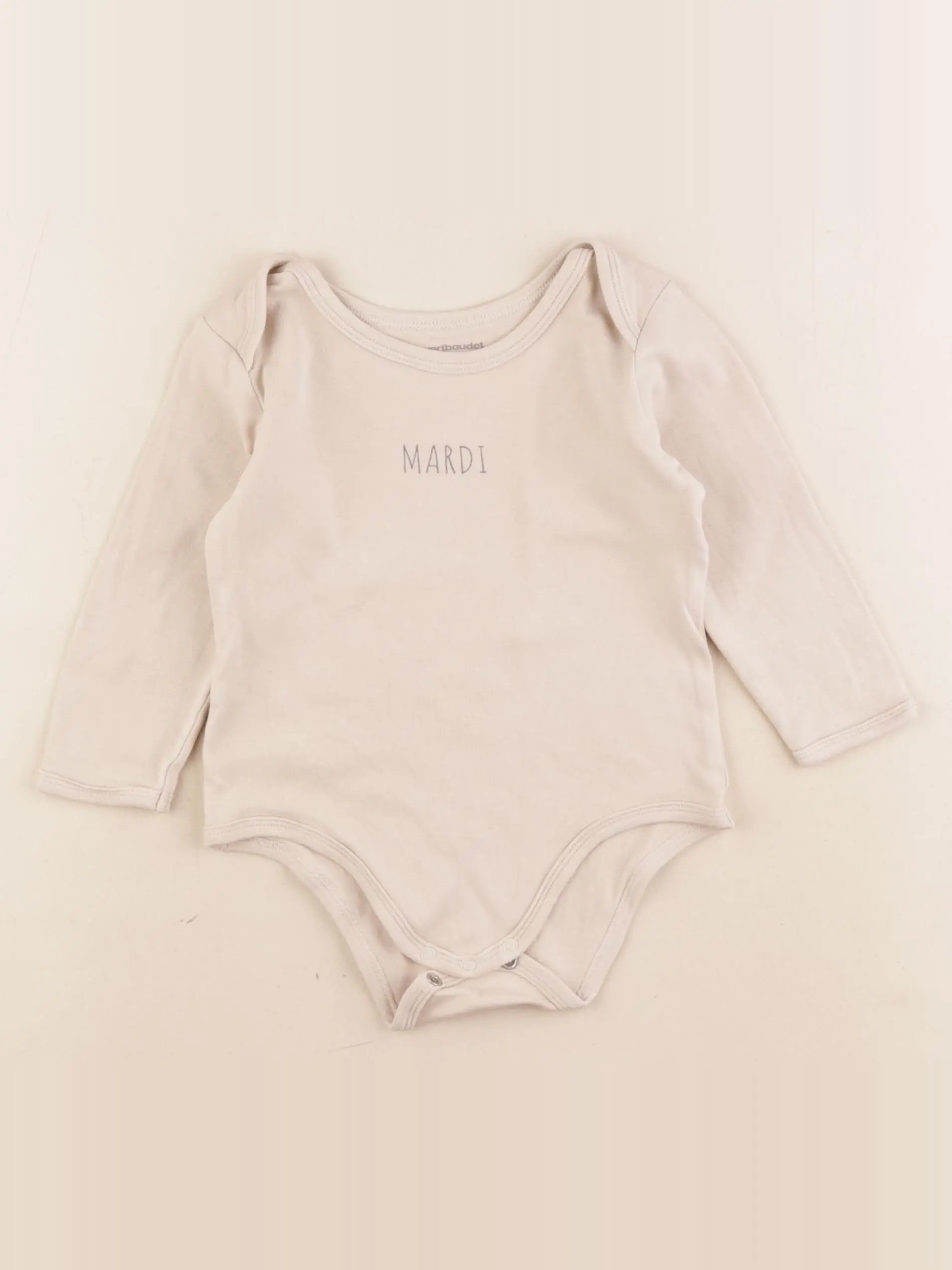 Vertbaudet - body beige - 2 ans