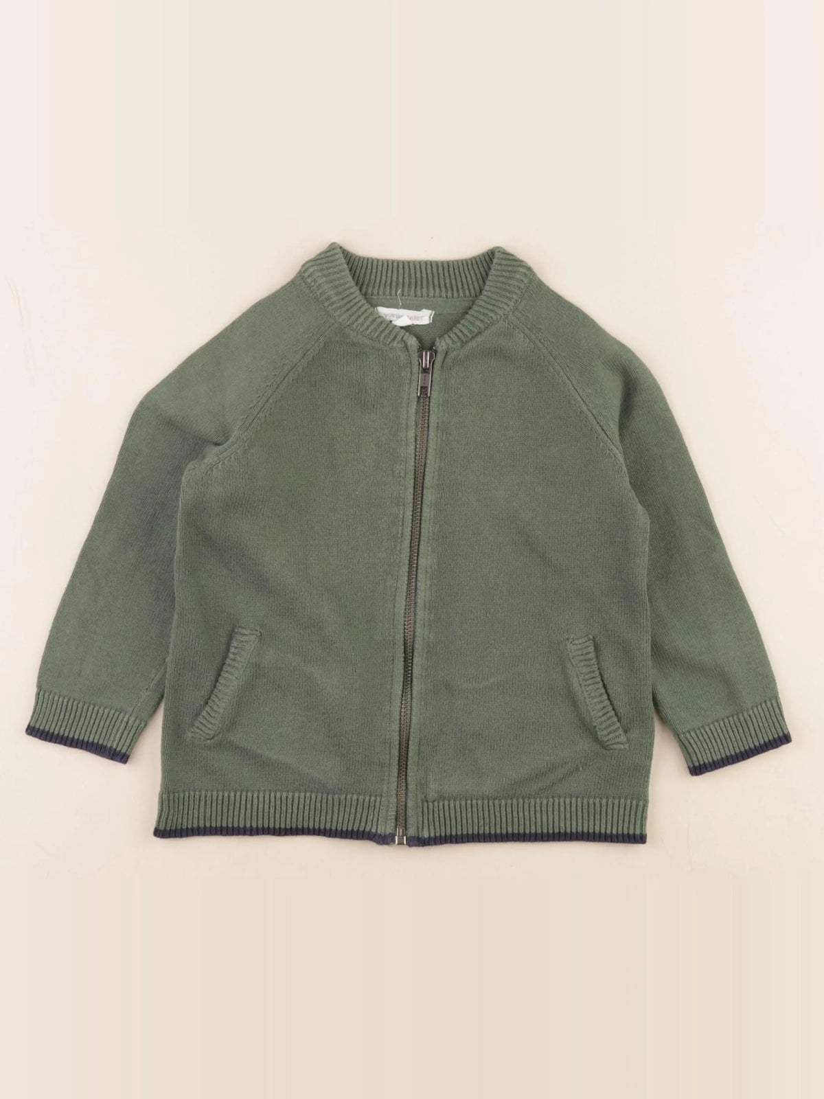 Vertbaudet - gilet vert - 3 ans