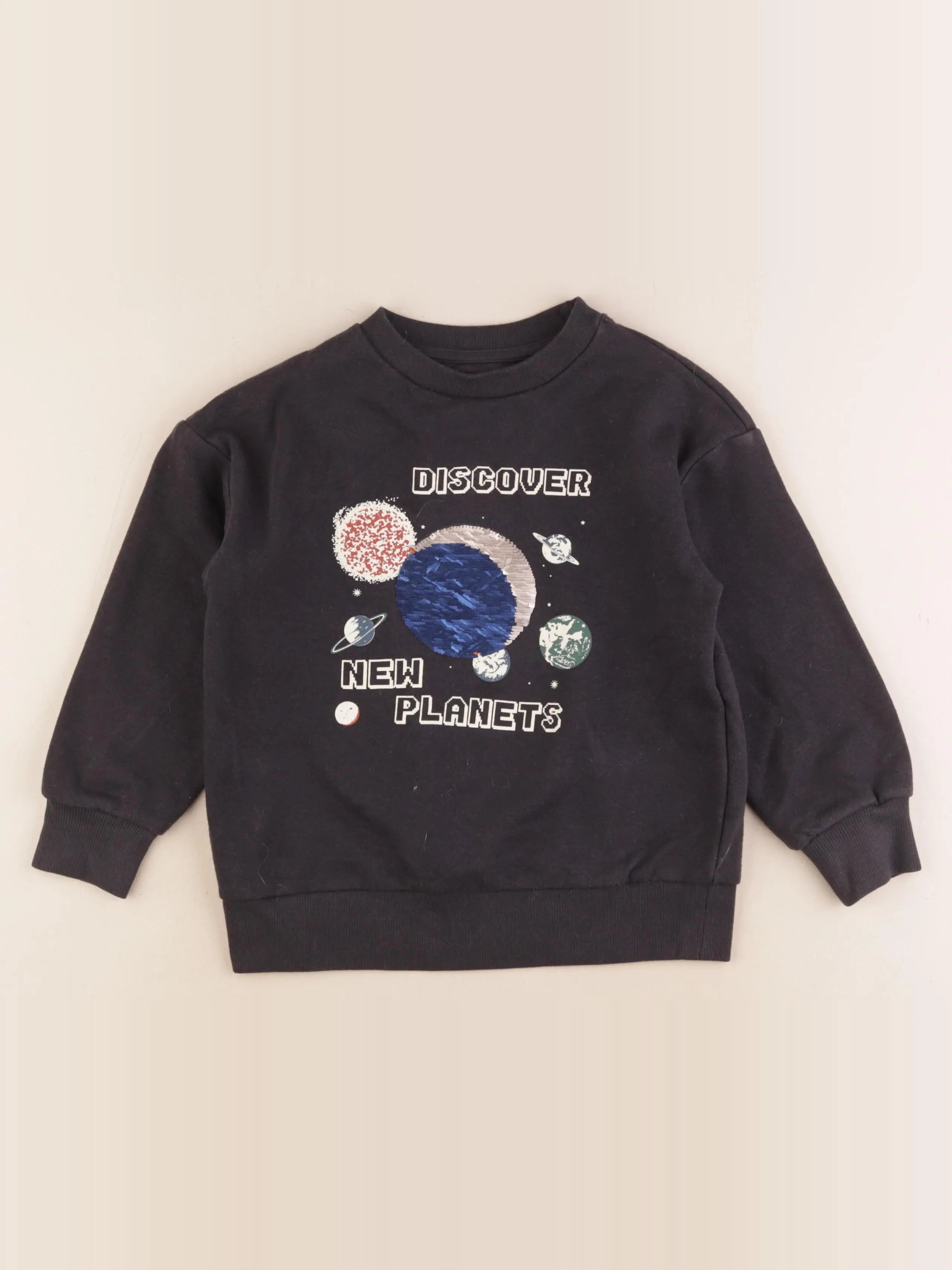 Vertbaudet - sweat gris - 6 ans