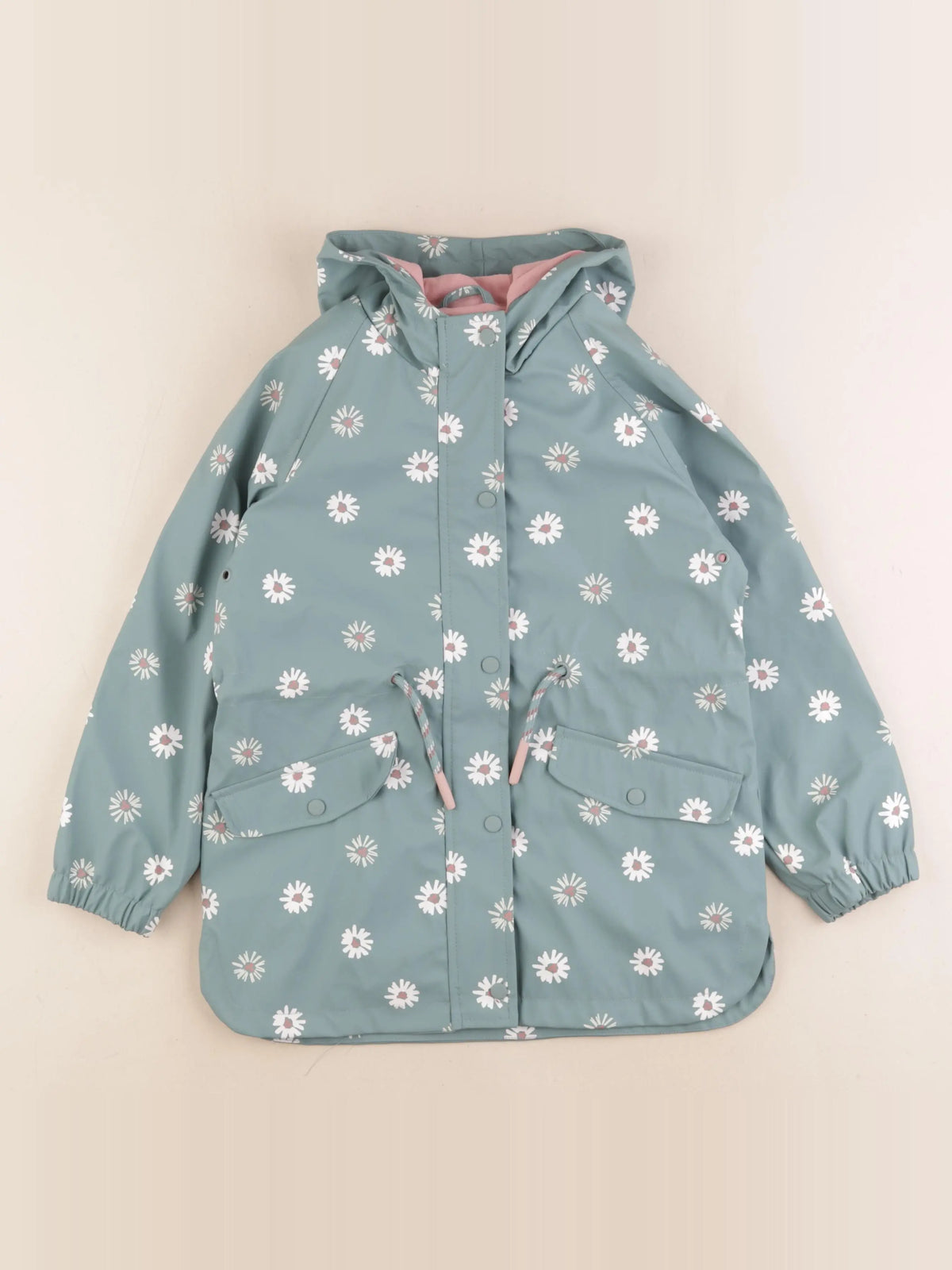 Vertbaudet - imperméable vert - 7 ans