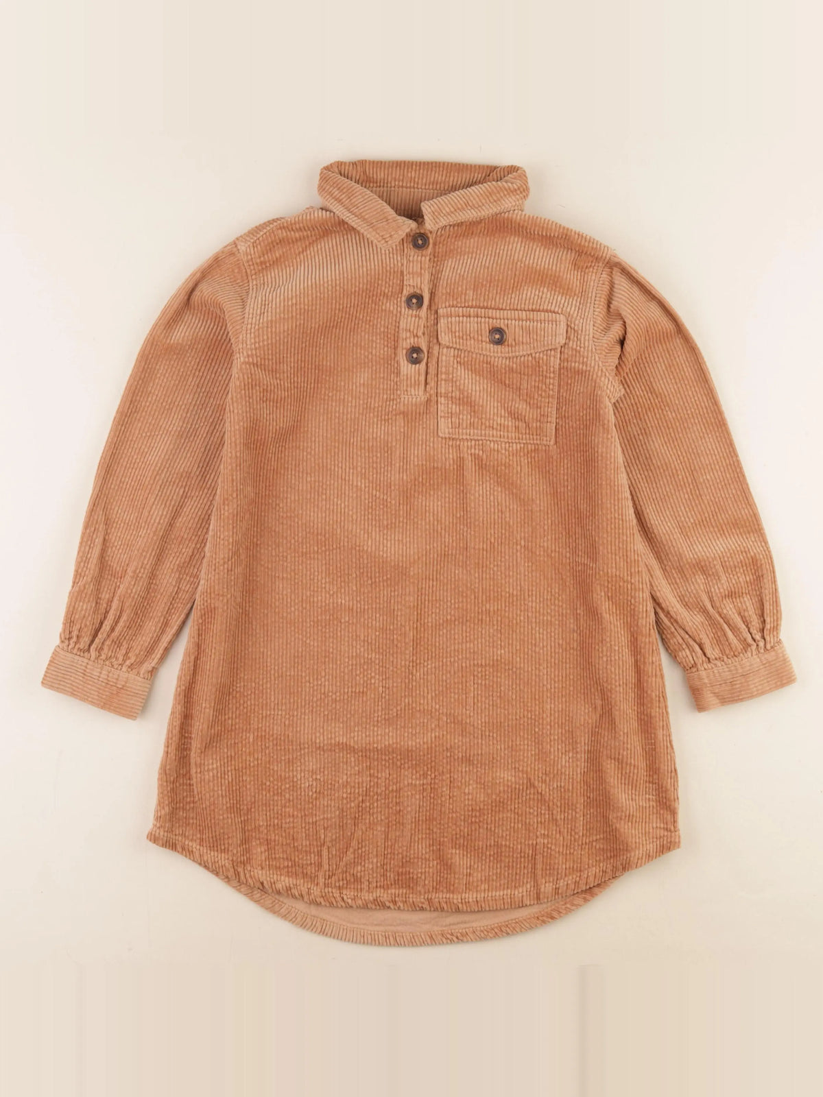 Vertbaudet - robe marron - 8 ans