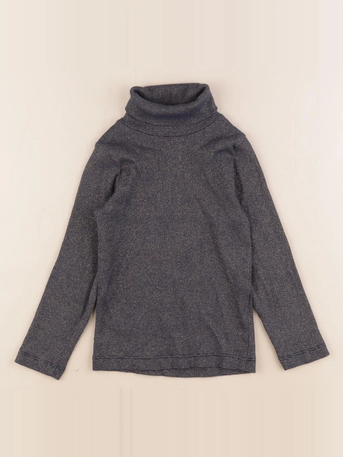 Monoprix - sous-pull bleu, or - 4 ans