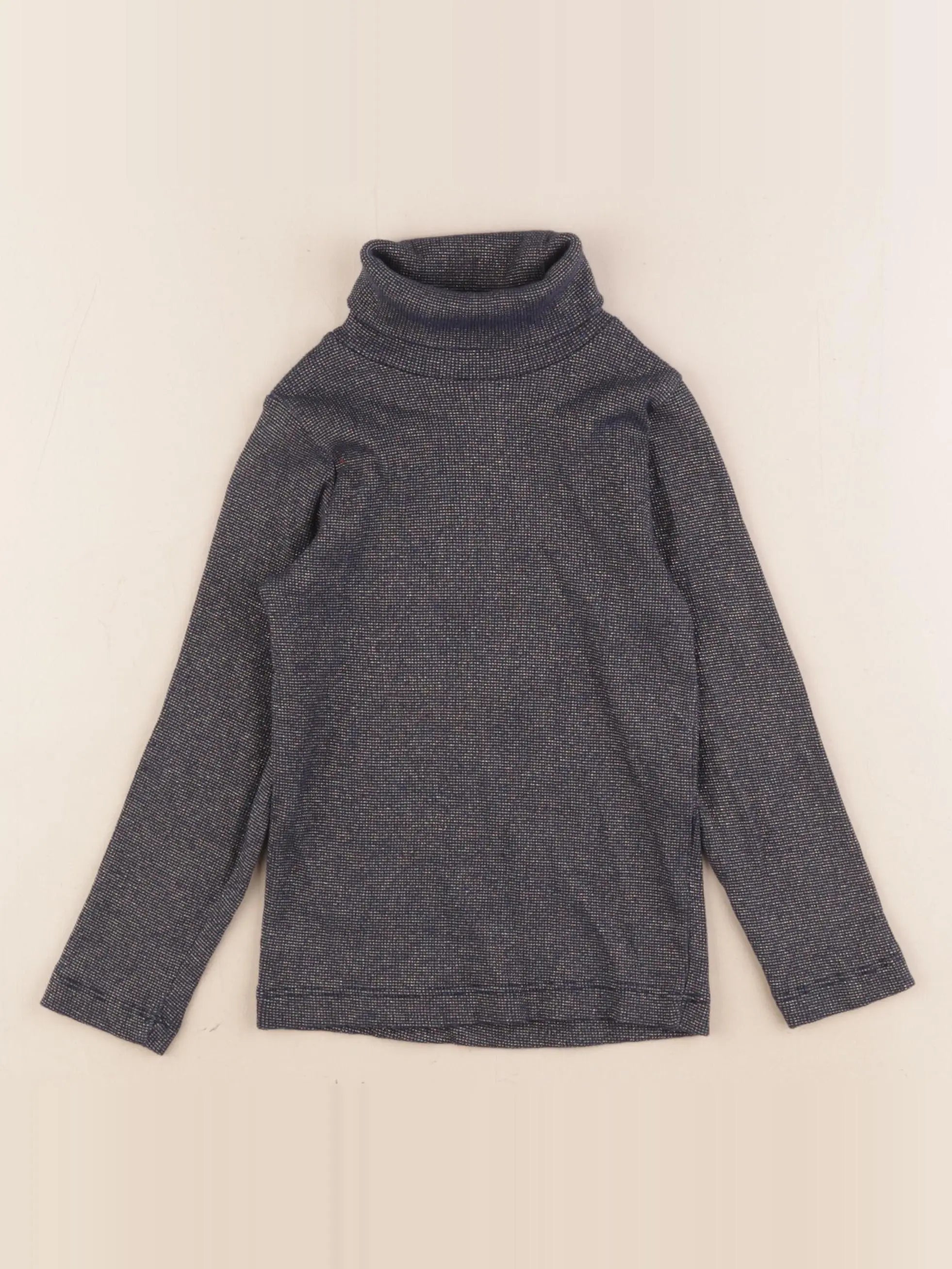 Monoprix - sous-pull bleu, or - 4 ans