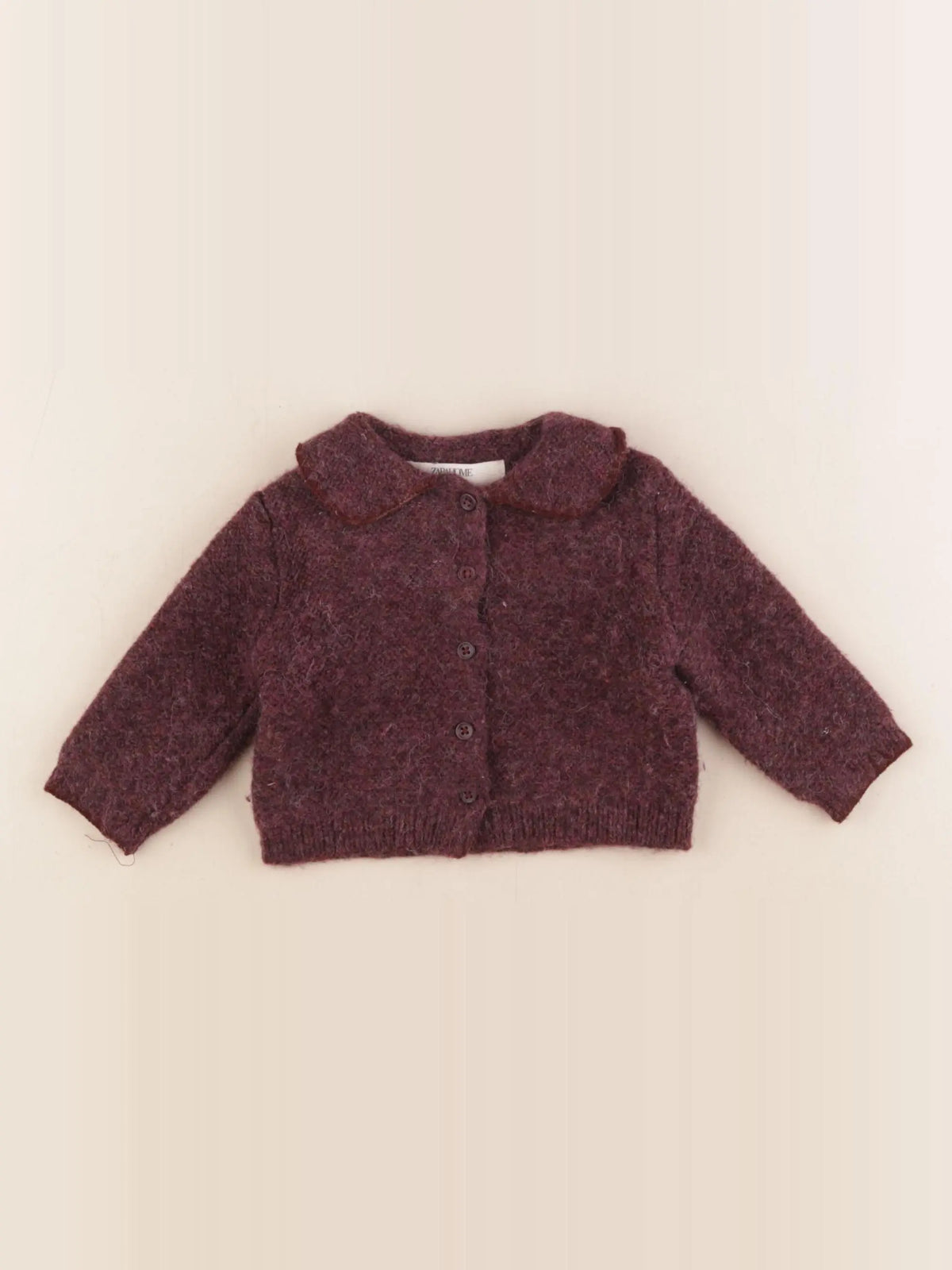 Zara - gilet violet - 1/3 mois
