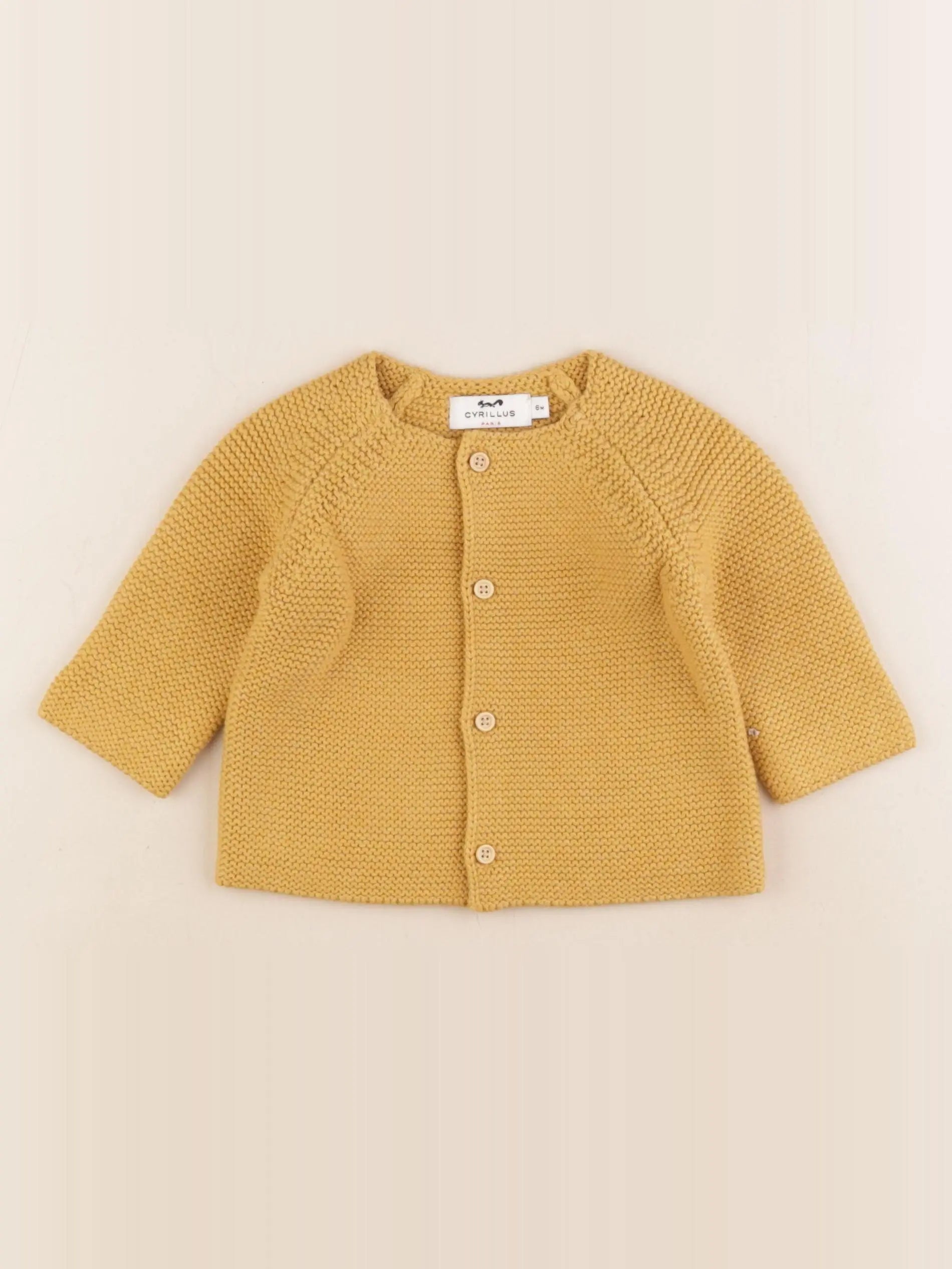 Cyrillus - gilet jaune - 6 mois