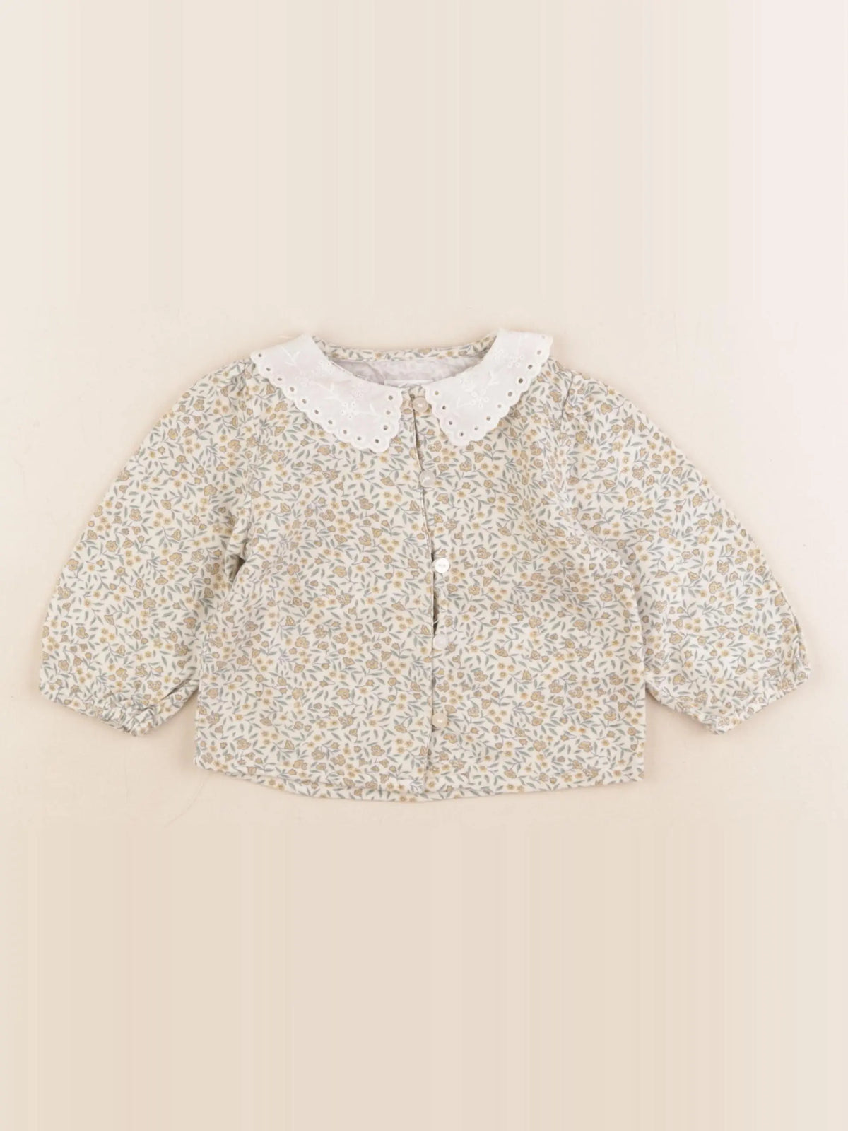 Vertbaudet - blouse beige - 3 mois