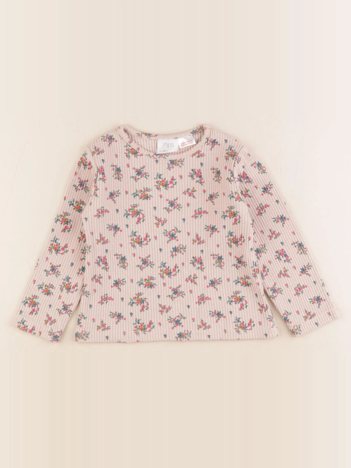 Zara - tee-shirt rose - 2/3 ans