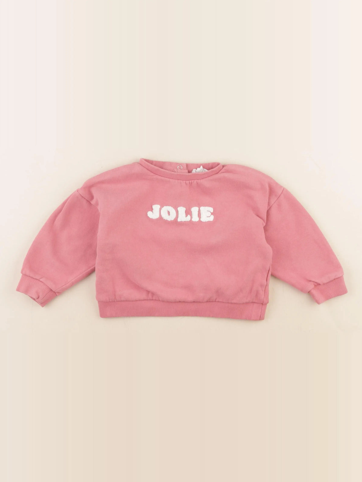 Vertbaudet - sweat rose - 24 mois