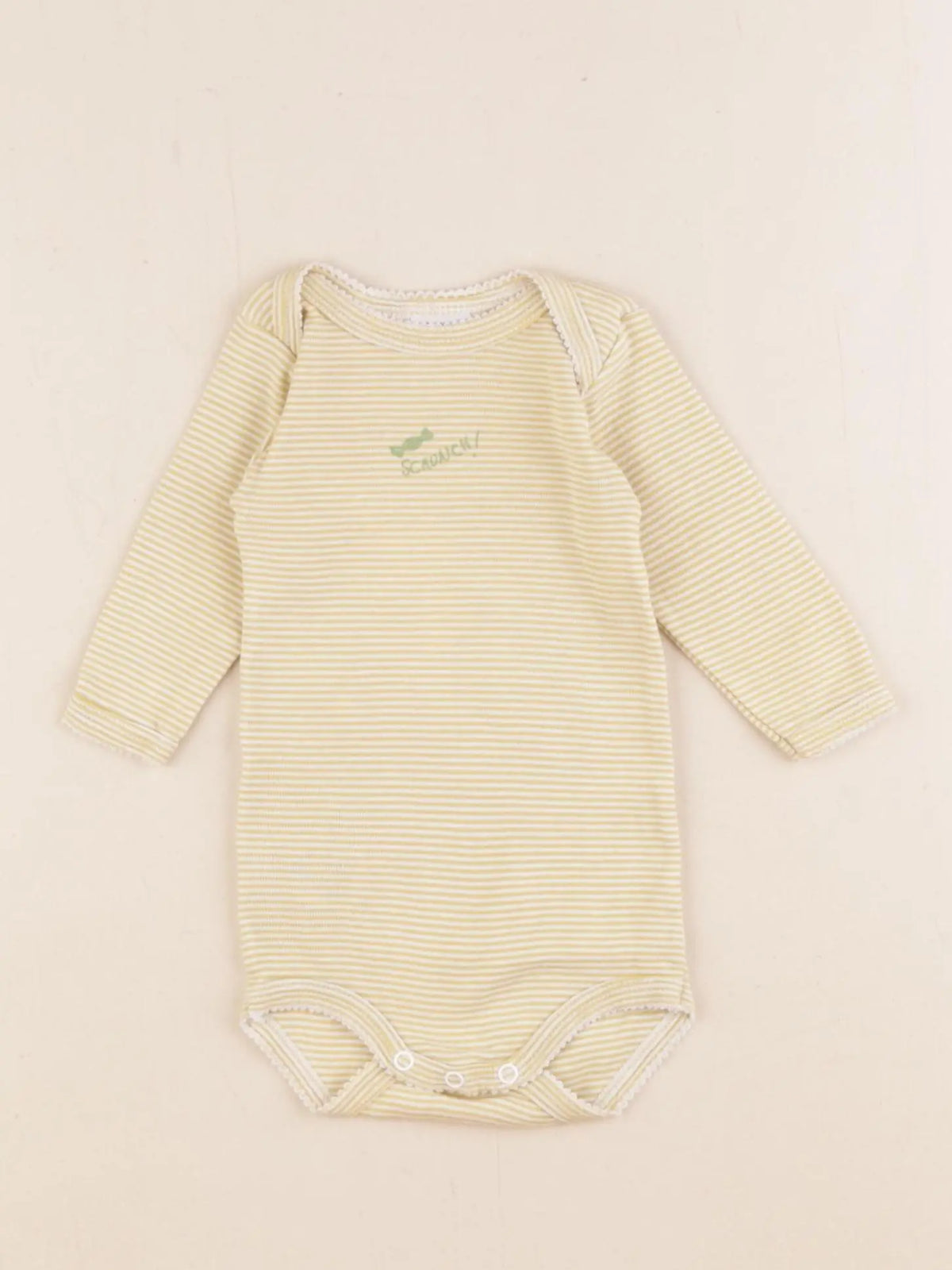 Petit Bateau - body jaune - 3 mois
