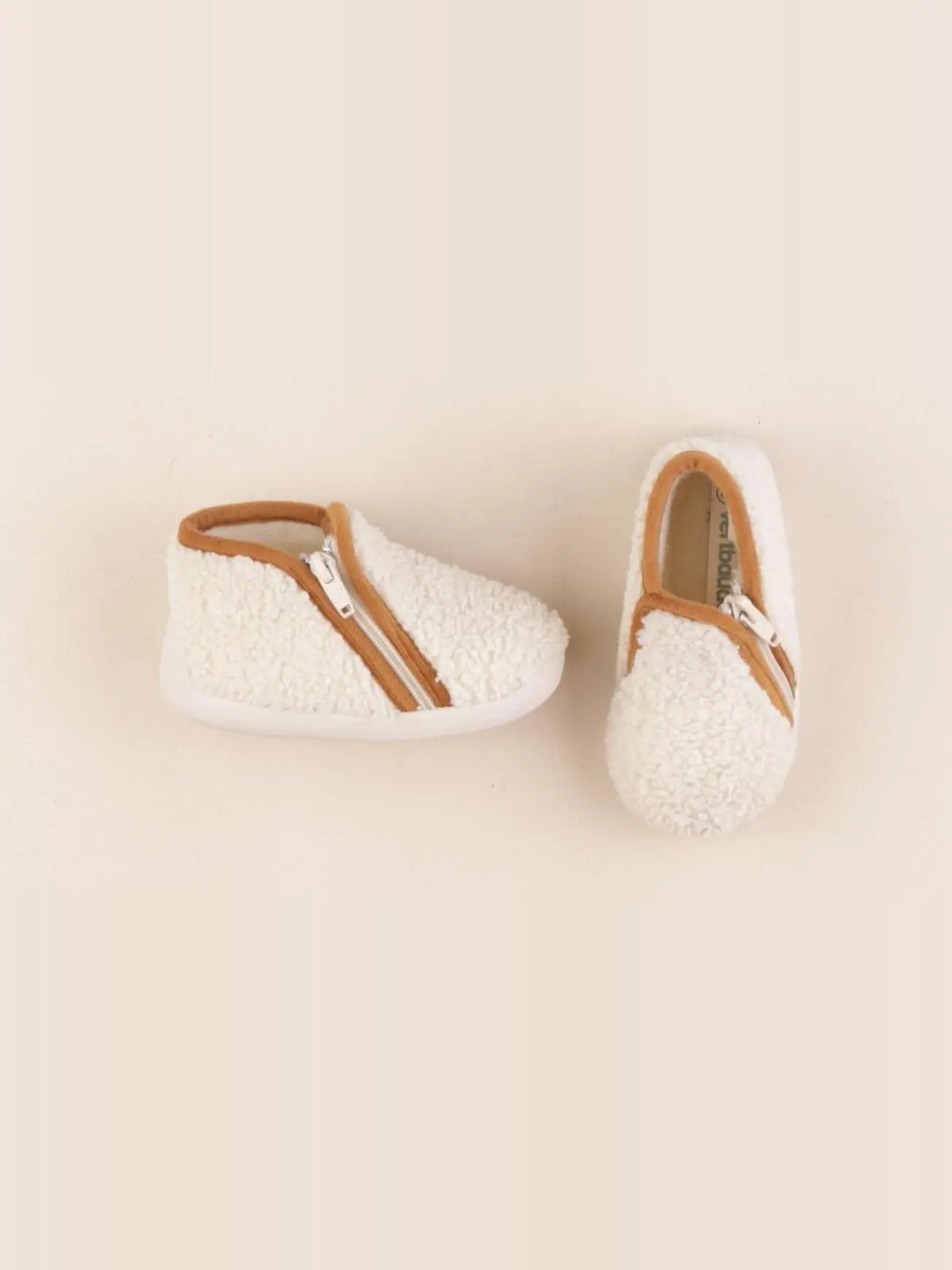 Vertbaudet - chaussons beige - pointure 20