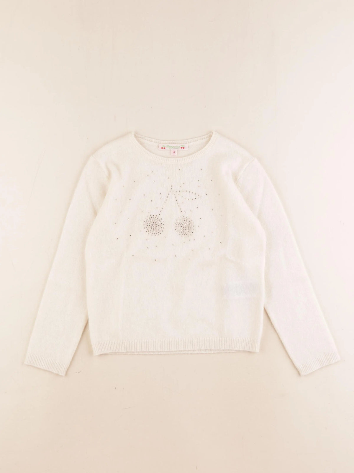 Bonpoint - pull beige - 6 ans