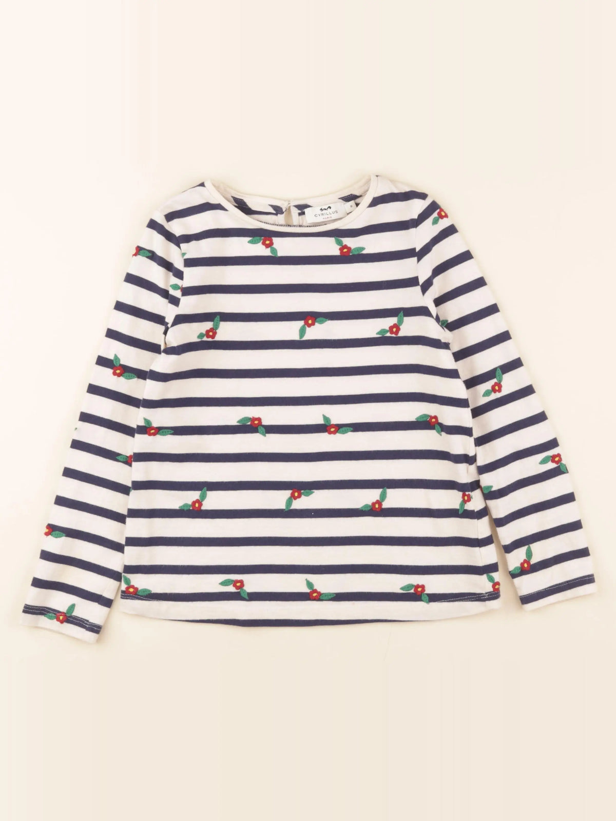 Cyrillus - tee-shirt bleu - 8 ans