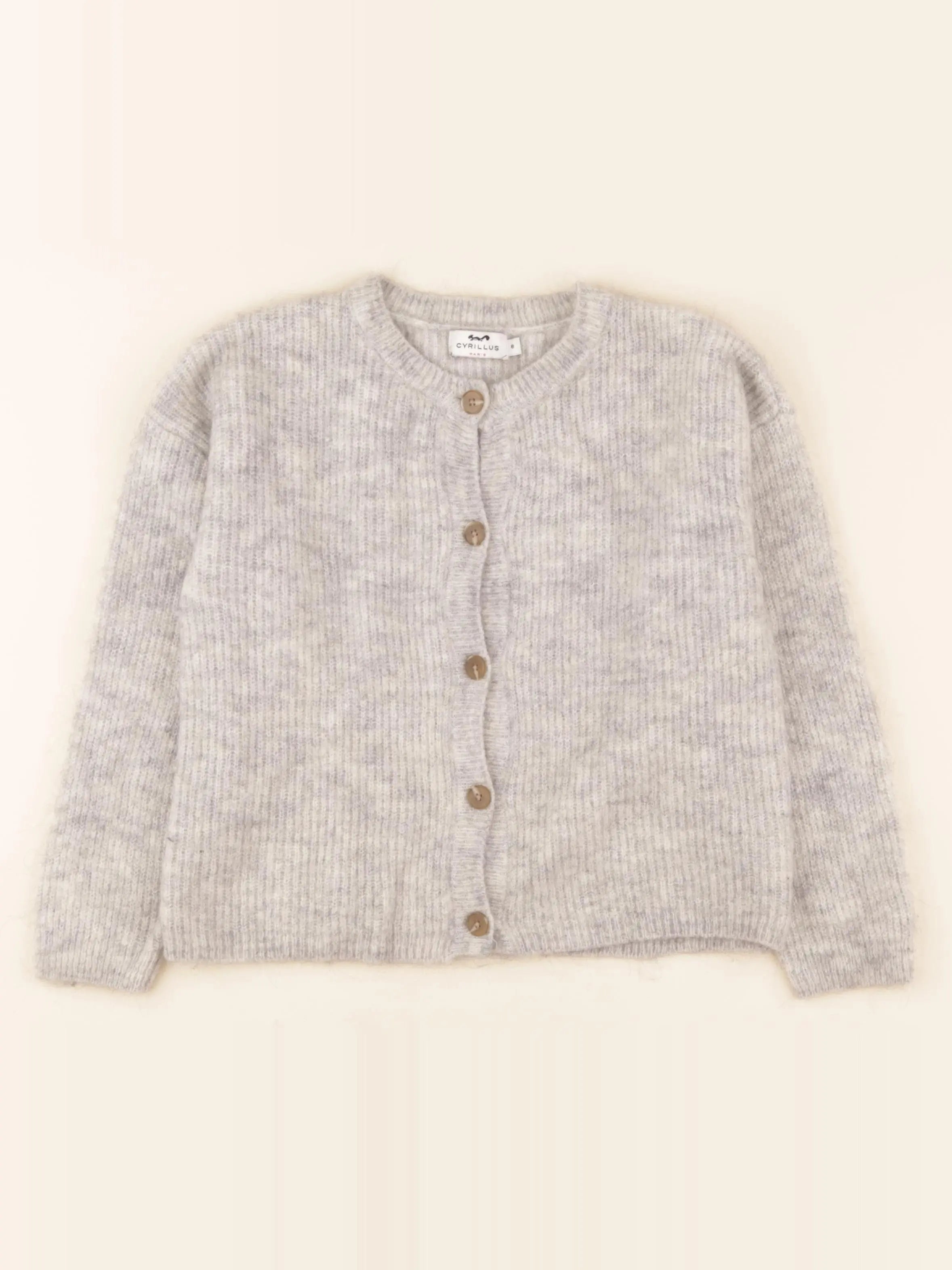 Cyrillus - gilet gris - 8 ans