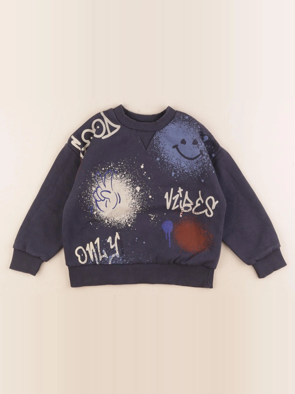 Vertbaudet - sweat bleu - 5 ans