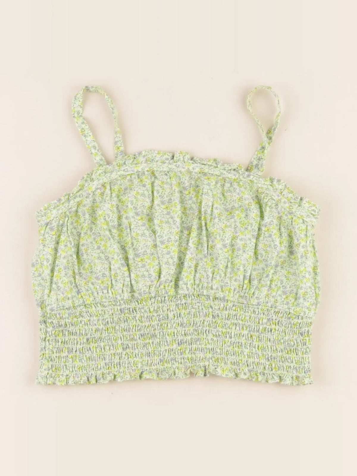 Zara - blouse courte vert - 8 ans