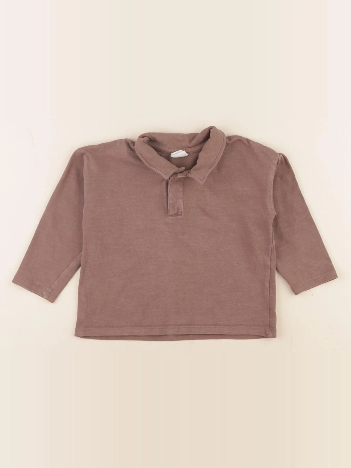 H&M - polo marron - 1 an à 2 ans
