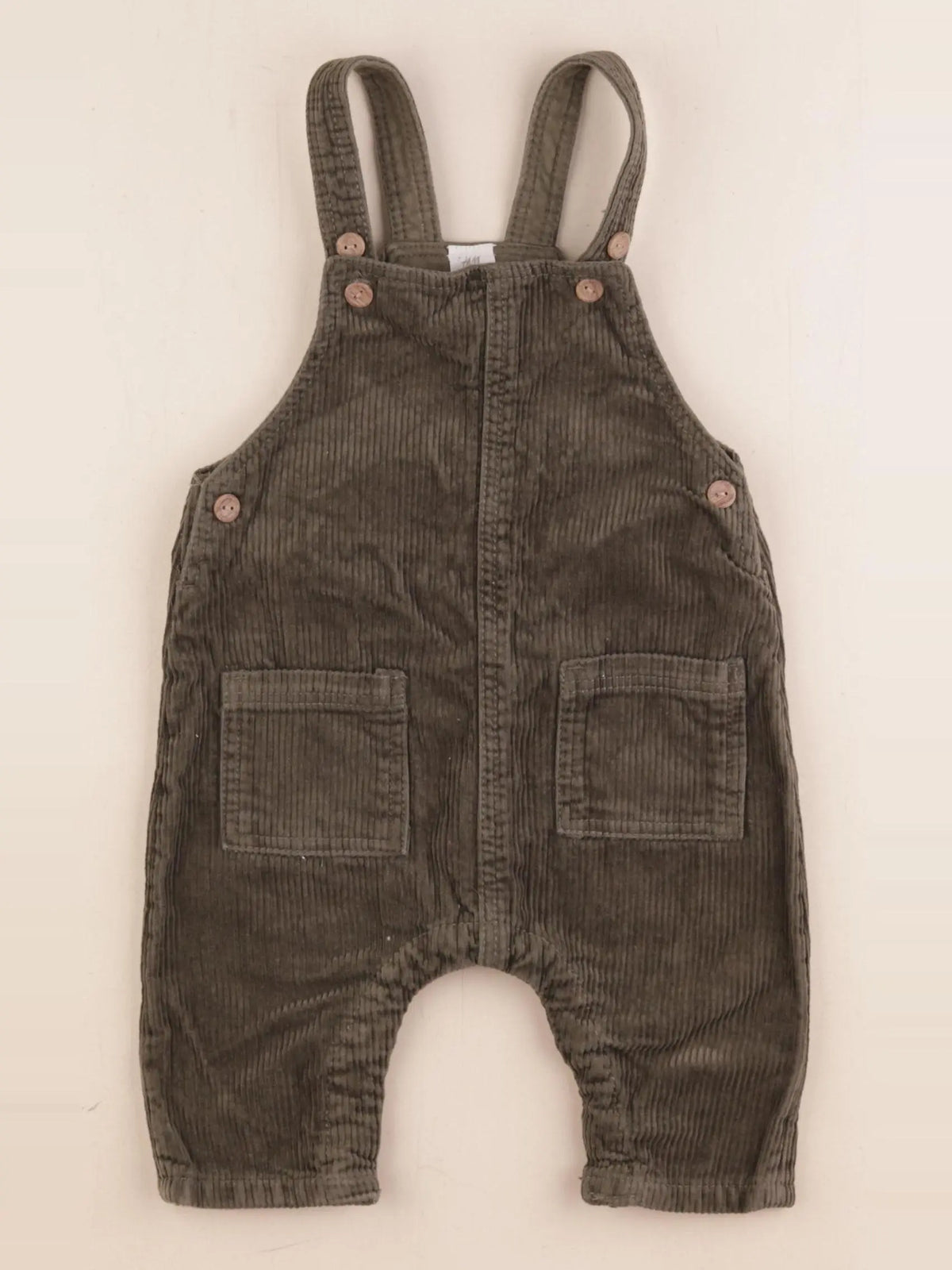 H&M - salopette vert - 4/6 mois