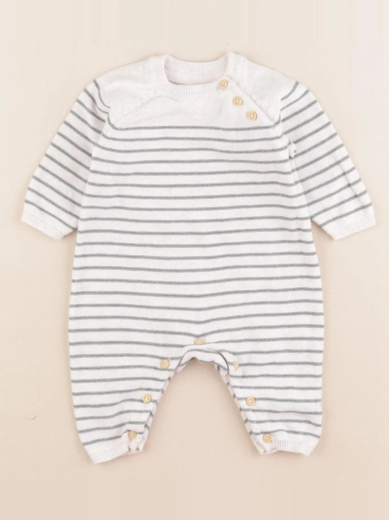 H&M - combinaison blanc - 2/4 mois