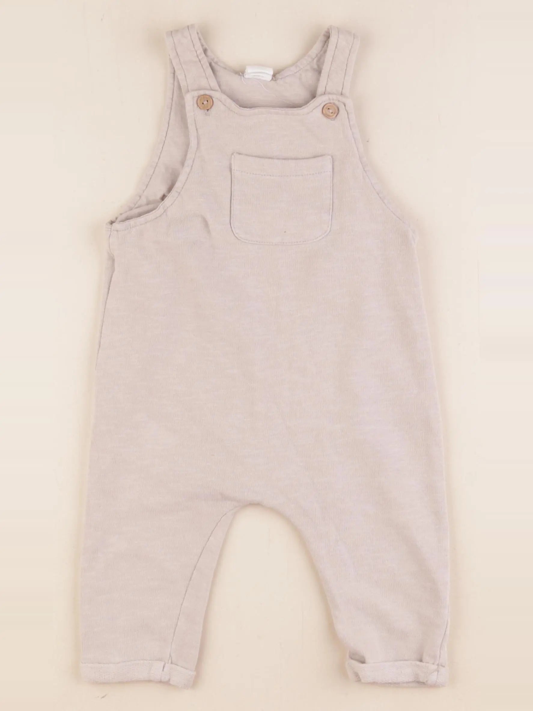 H&M - salopette beige - 9/12 mois