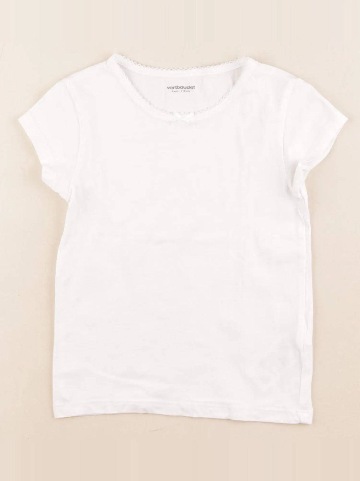 Vertbaudet - maillot de corps blanc - 5 ans