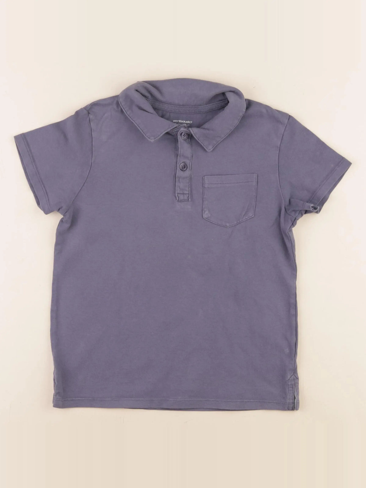 Vertbaudet - polo bleu - 8 ans
