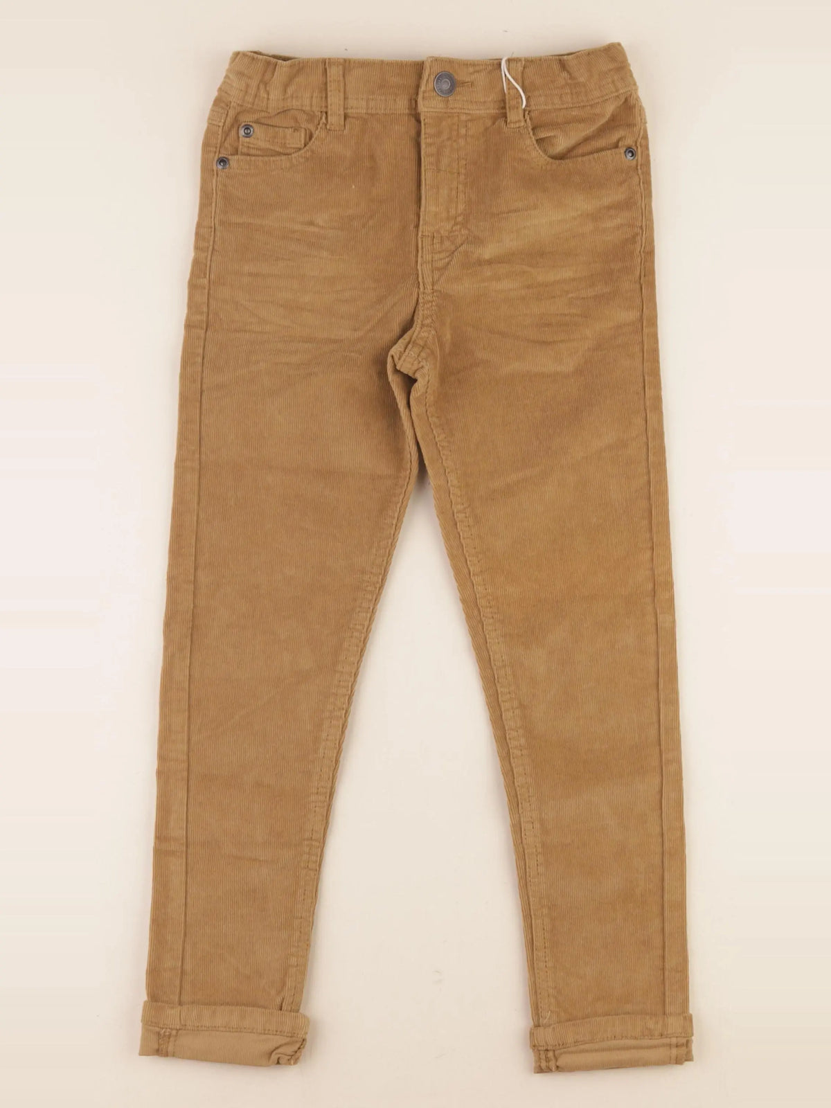 Vertbaudet - pantalon marron - 7 ans