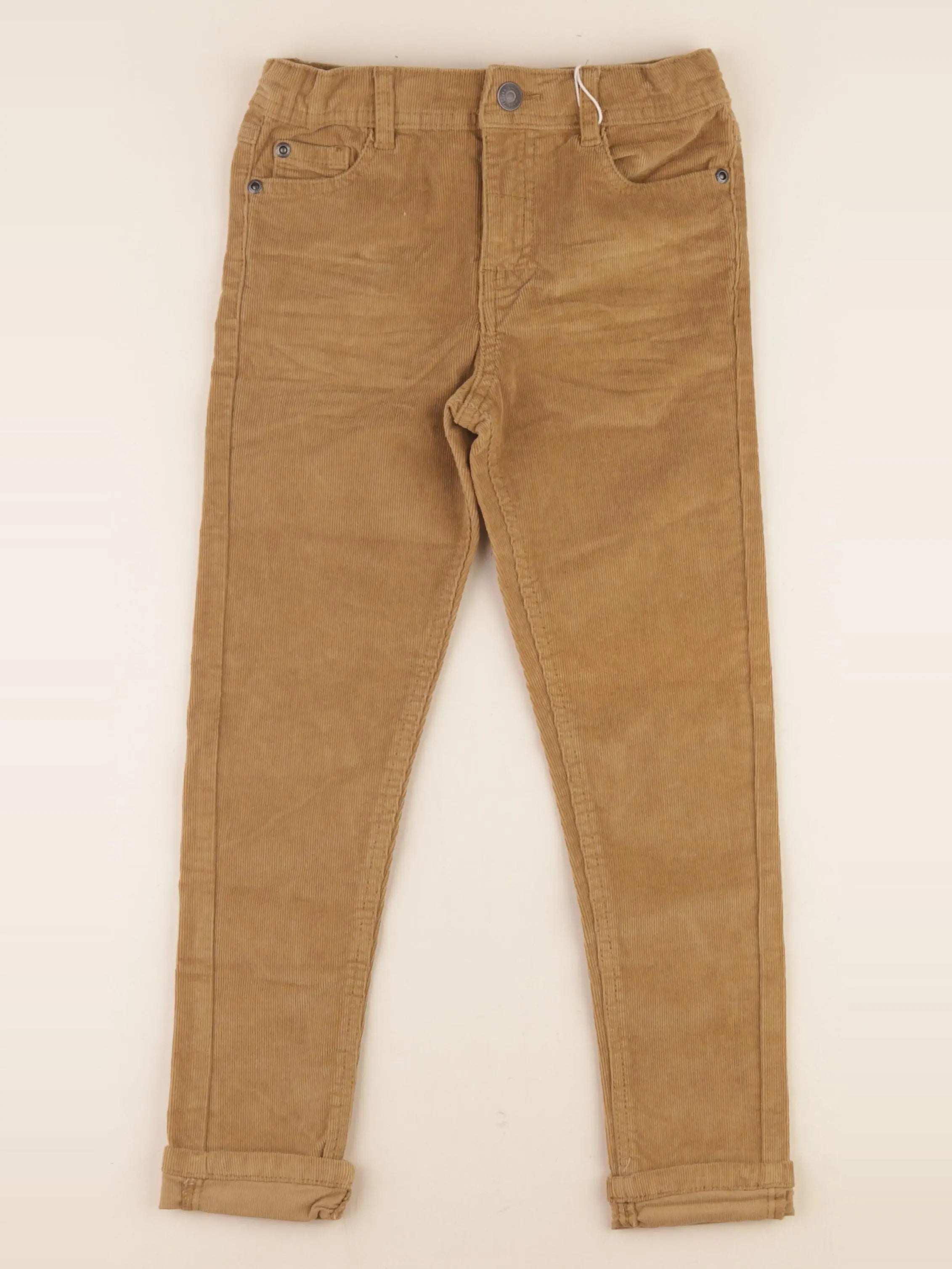 Vertbaudet - pantalon marron - 7 ans