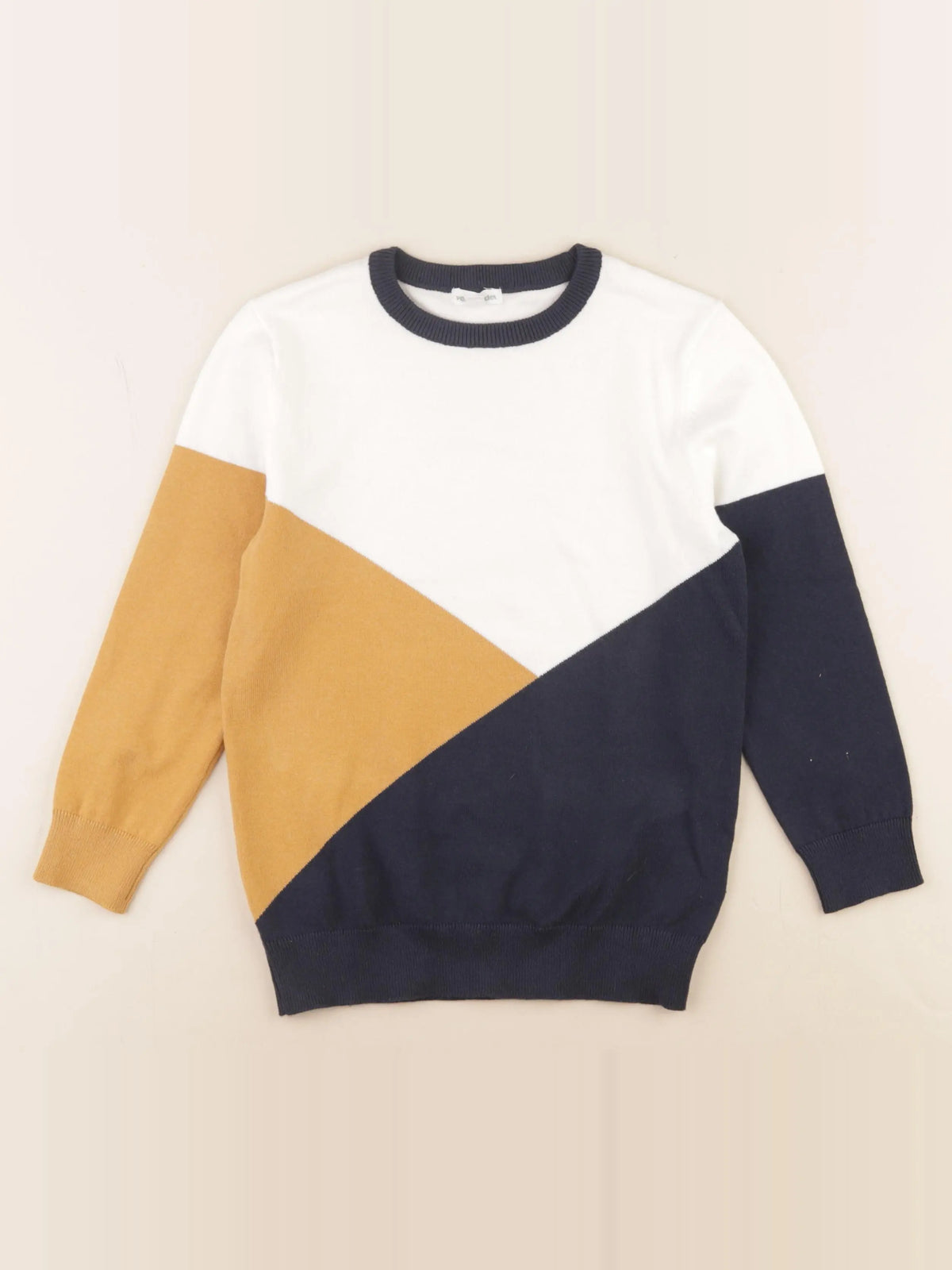 Vertbaudet - pull blanc - 8 ans