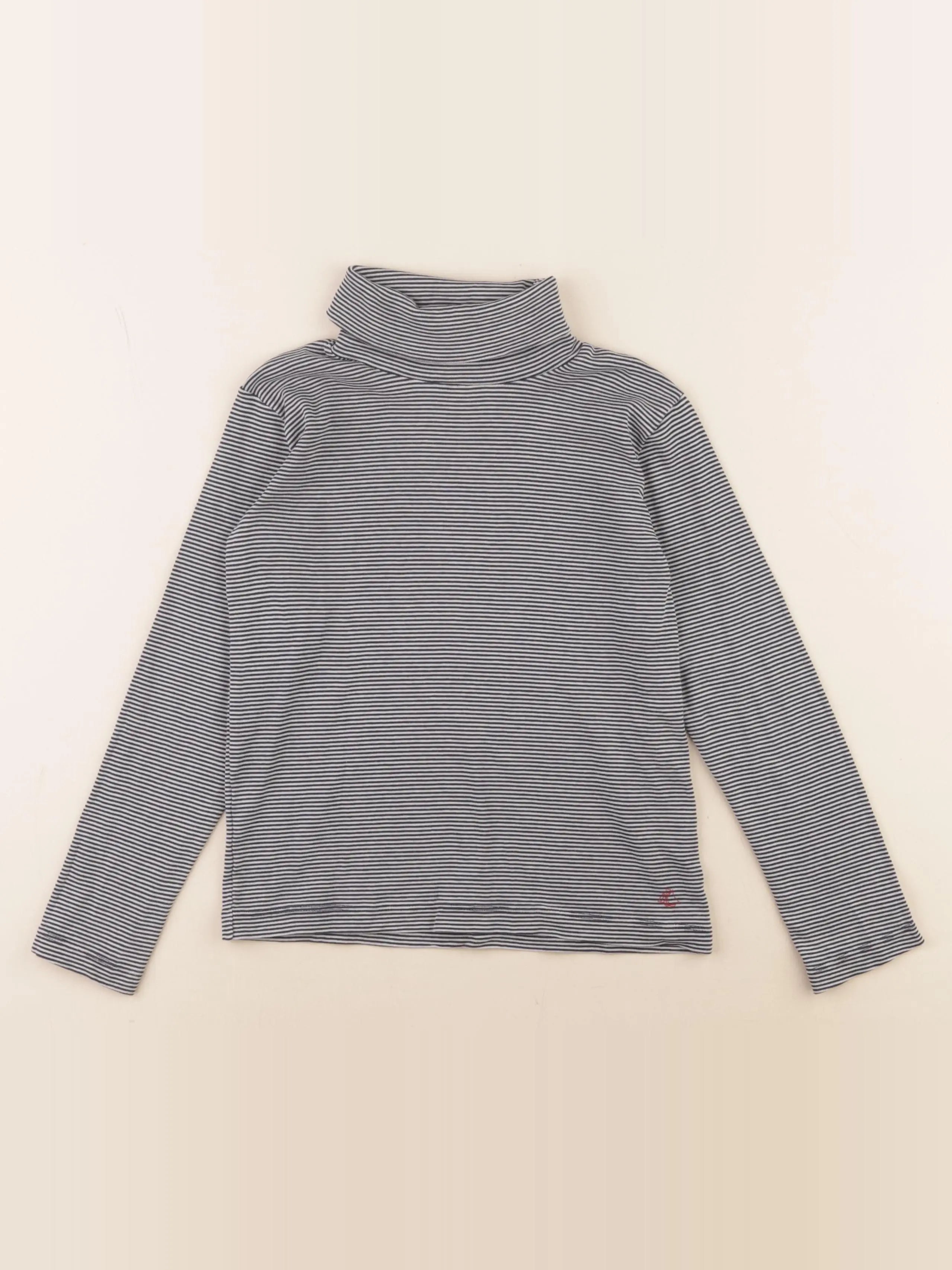 Petit Bateau - sous-pull bleu - 8 ans