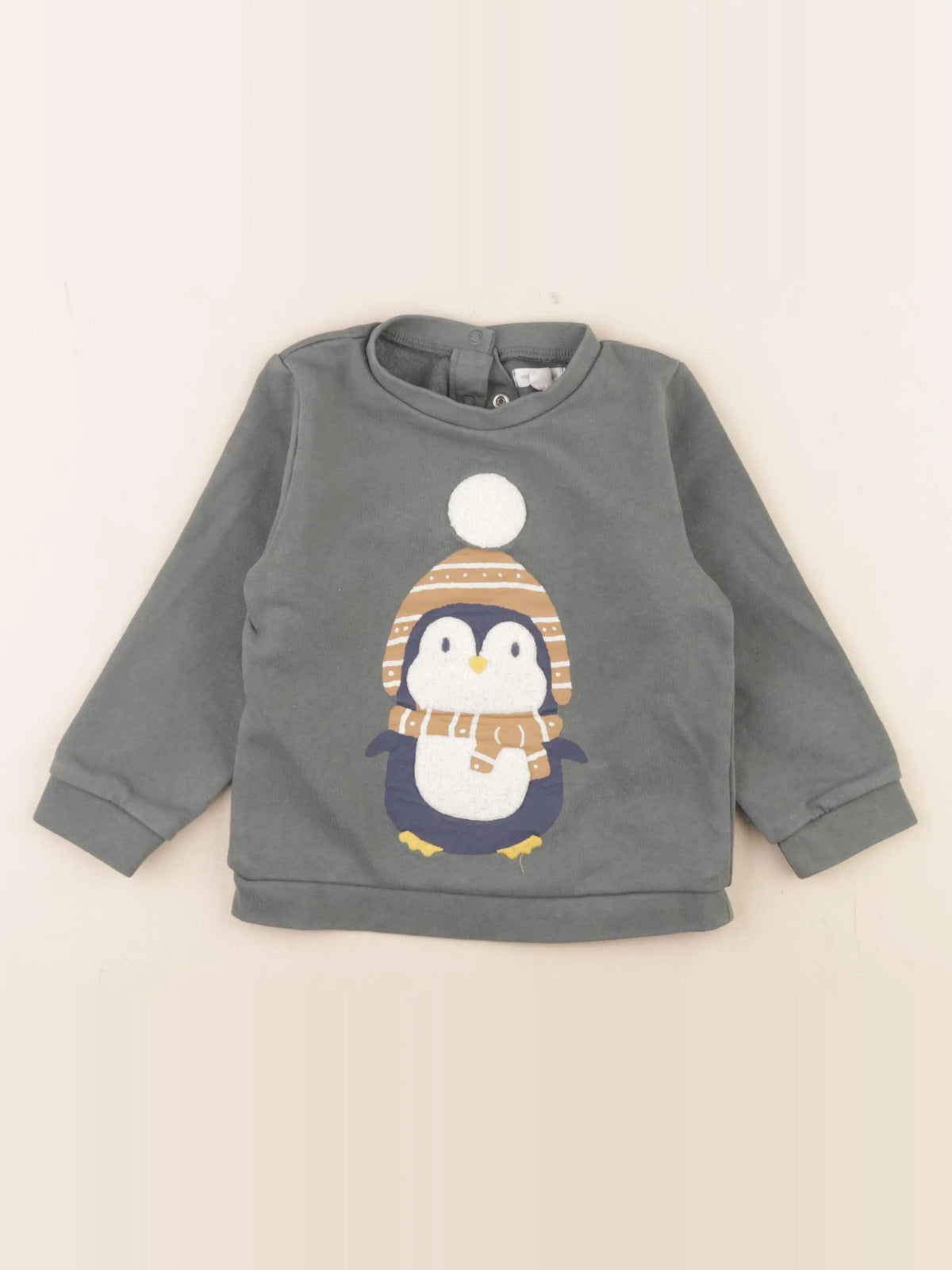 Vertbaudet - sweat vert - 24 mois