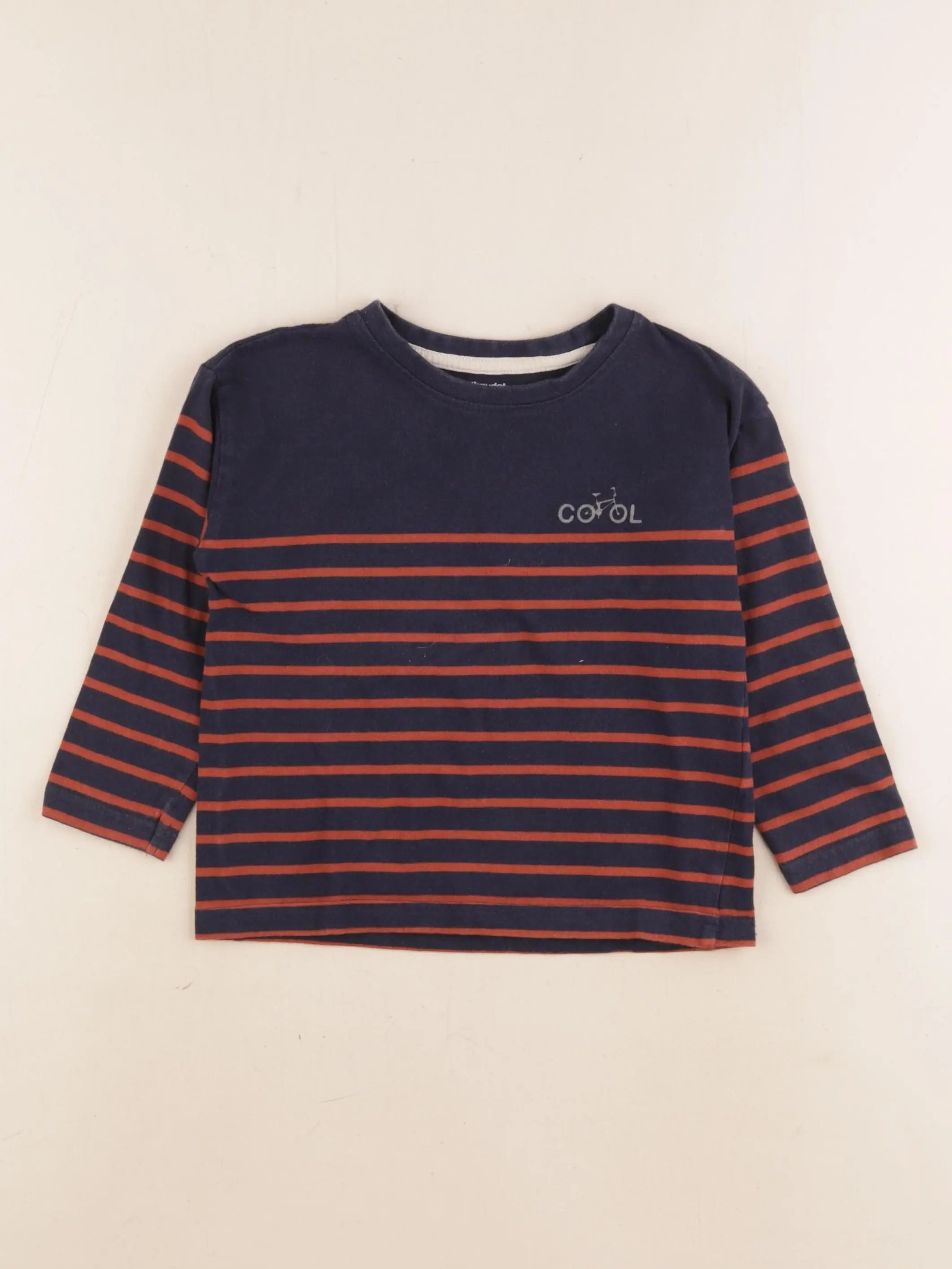 Vertbaudet - tee-shirt bleu - 4 ans